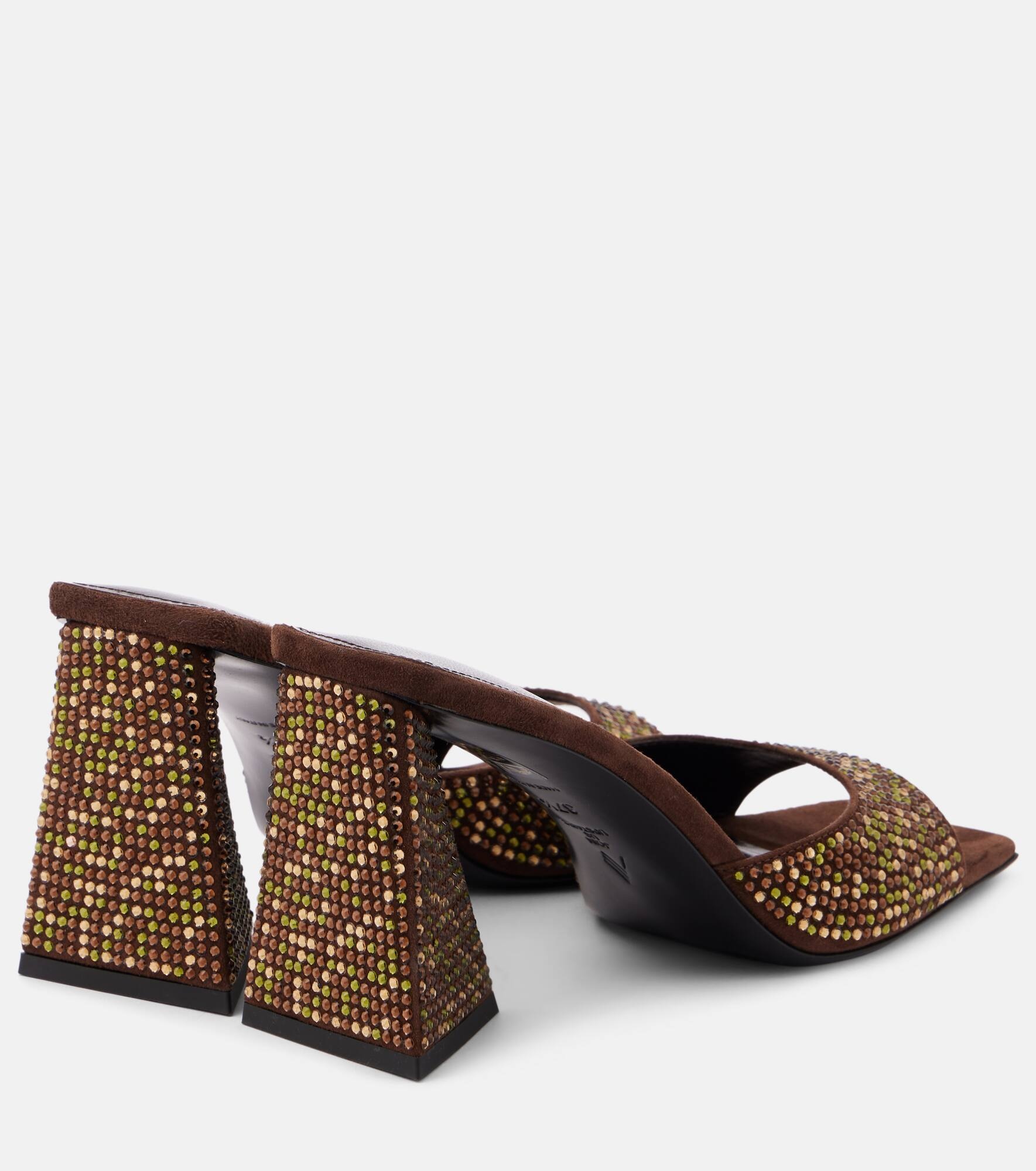 Devon 85 embellished leather mules - 3