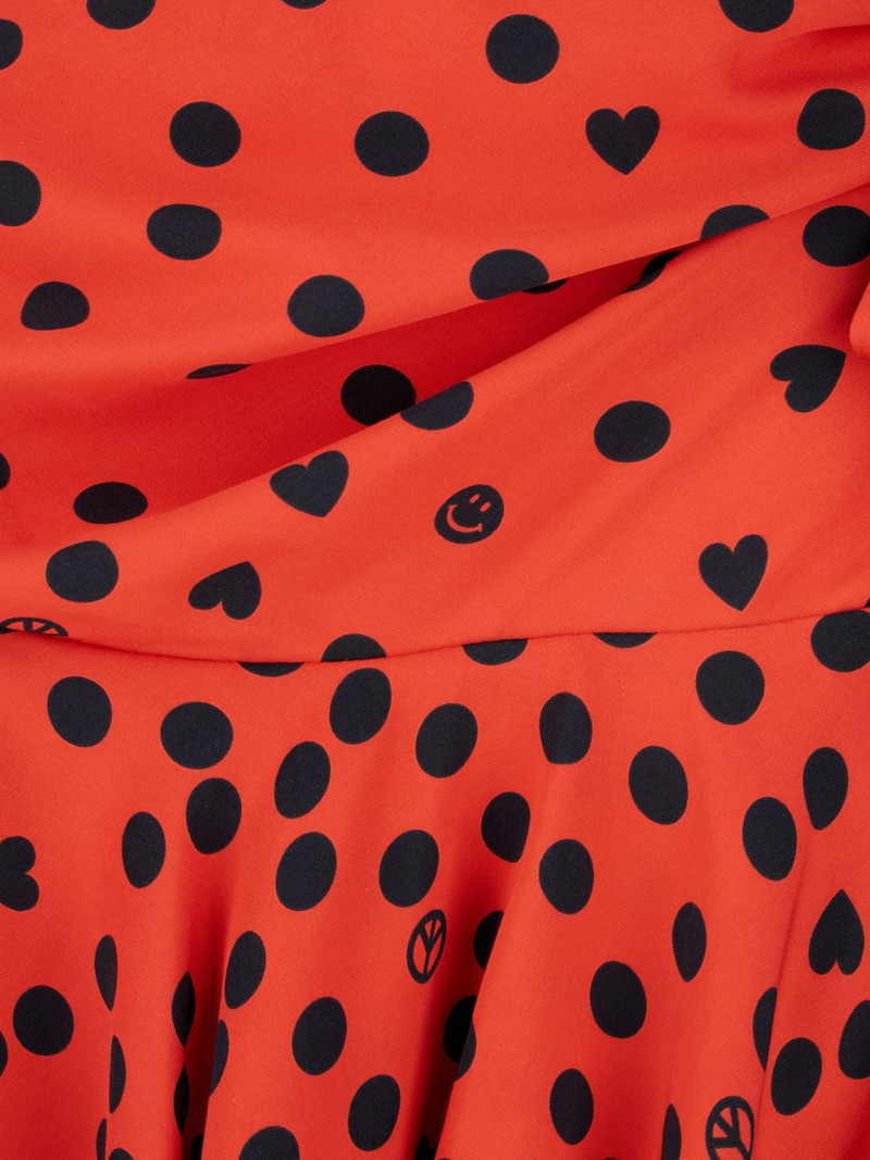 polka-dot ruffle-hem mini skirt 3