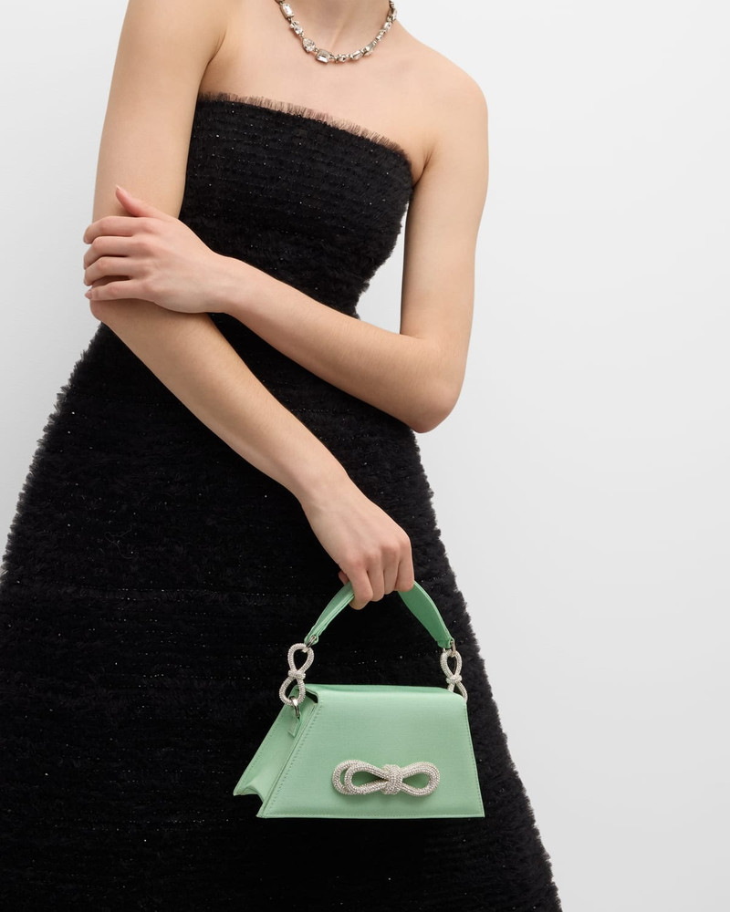 MACH & MACH Samantha Medium Bow Embellished Top-Handle Bag outlook