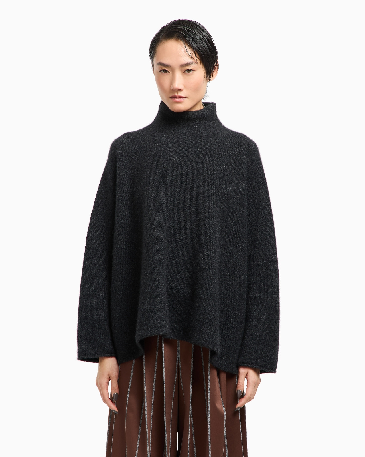 CASHMERE MOCK-NECK JUMPER - 4