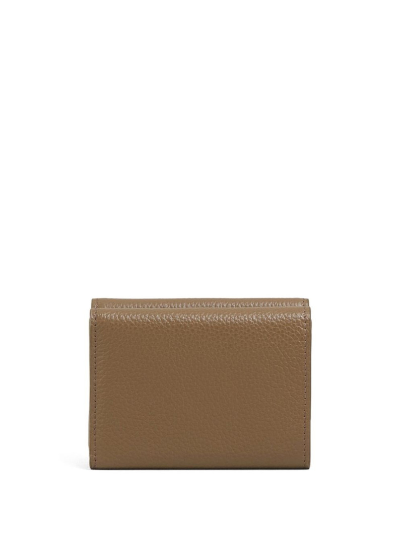 Marni logo-embroidered leather wallet outlook