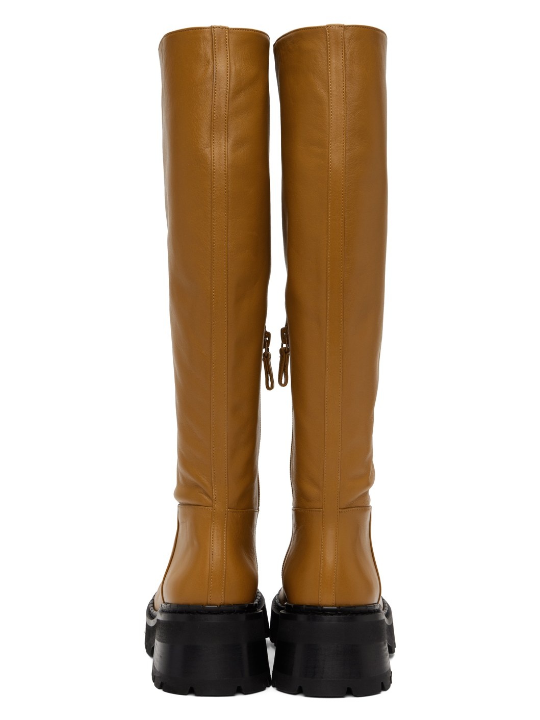 BY FAR Brown Russel Boots | ssense | REVERSIBLE