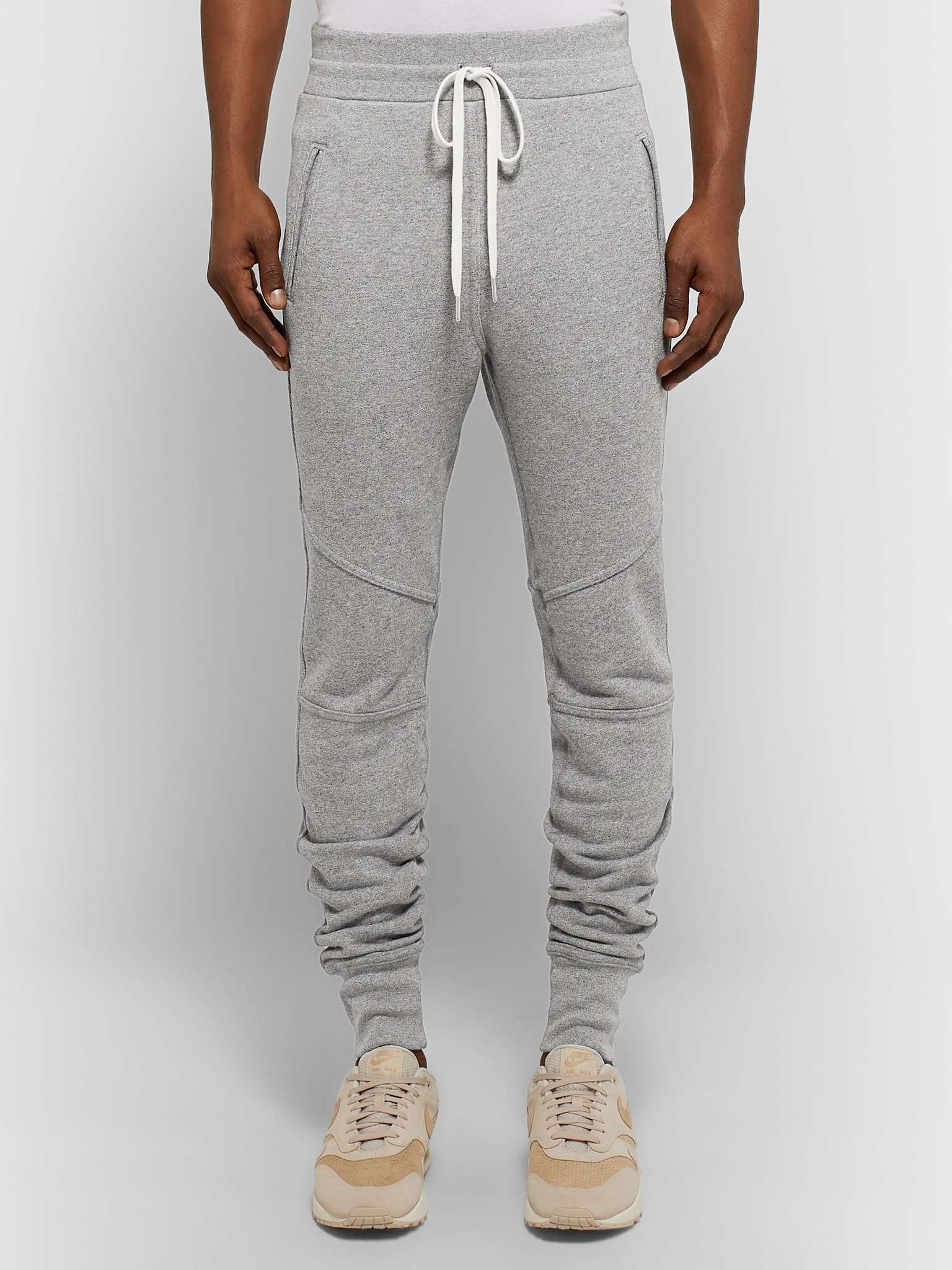 Escobar Slim-Fit Tapered Loopback Cotton-Blend Jersey Sweatpants - 4