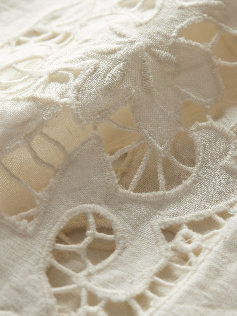 FINELY EYELET OVERSIZED BUTTON DOWN 3