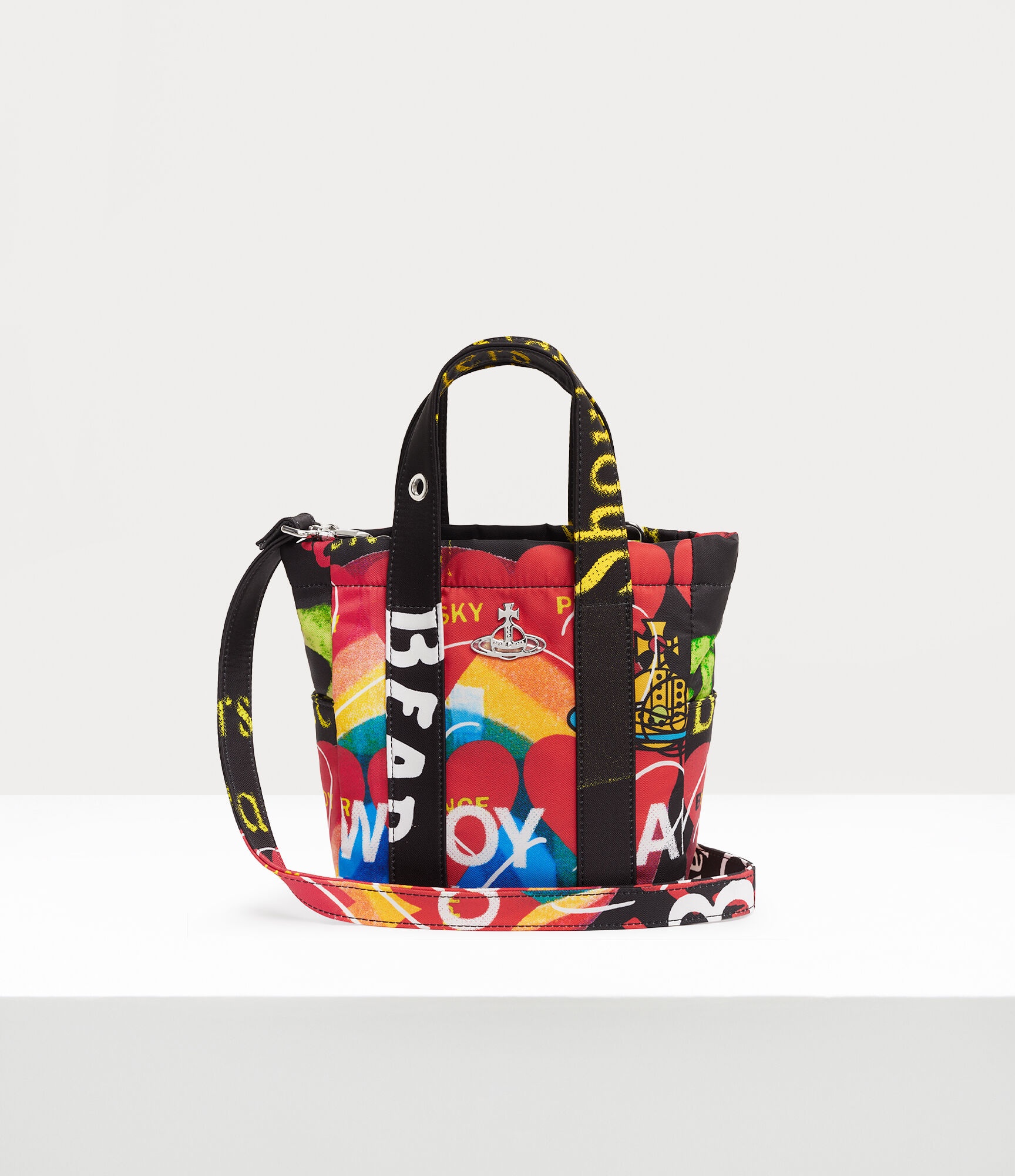 トートバッグ Vivienne Westwood Vivienne Westwood Women's Mulwray Small To Vivienne Westwood Vivienne's Small Jacquard Tote Bag in Blue