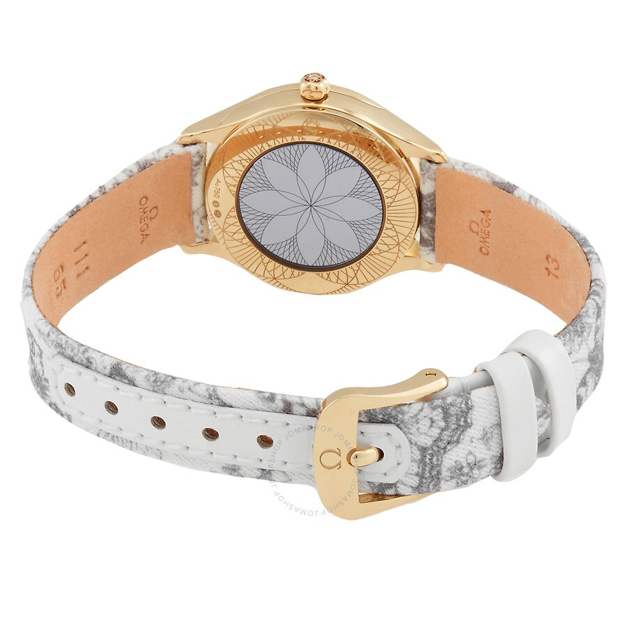 Omega De Ville Quartz Diamond White Dial Ladies Watch 428.57.26.60.04.002 - 3