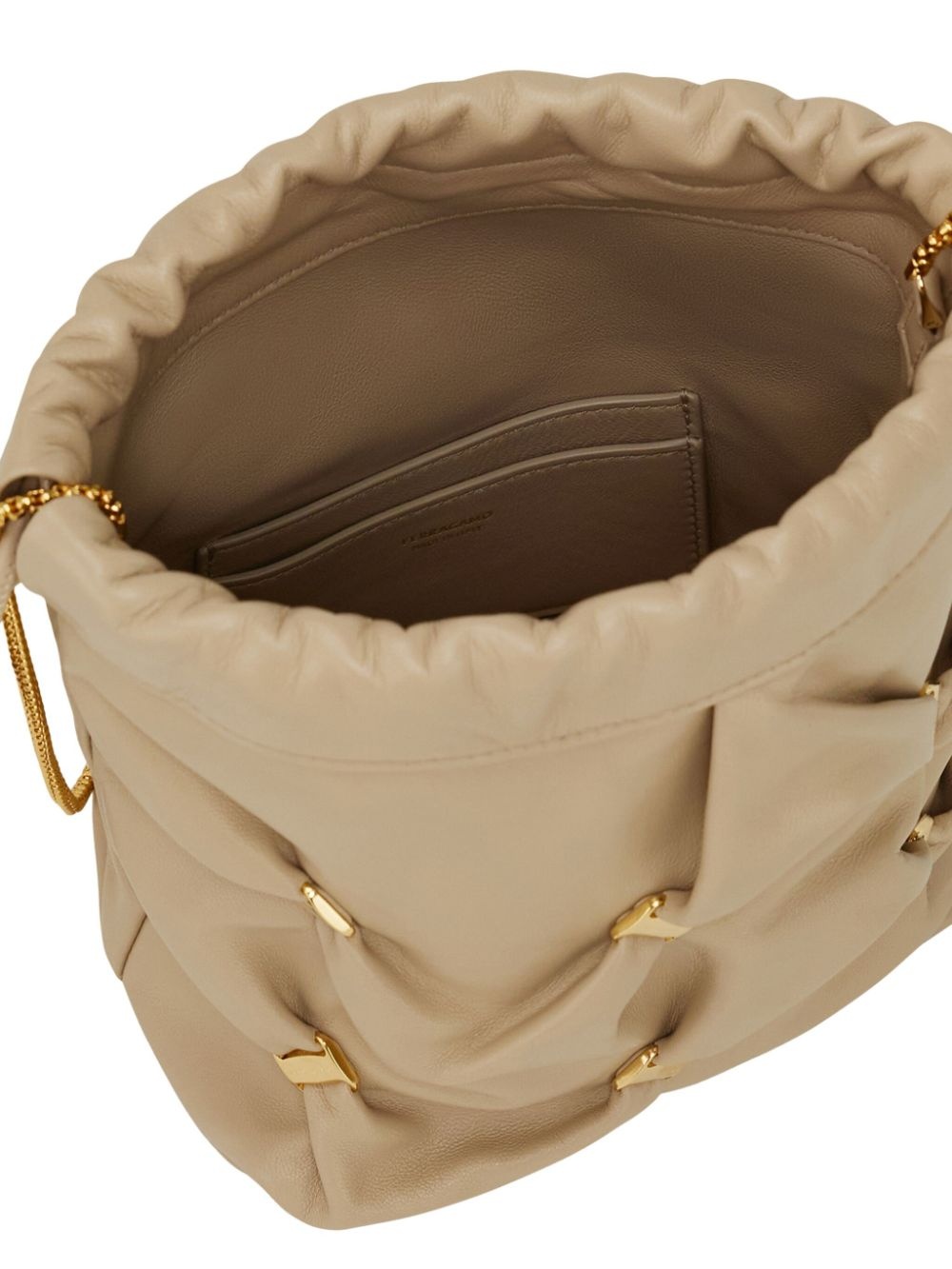 mini leather bucket bag - 4
