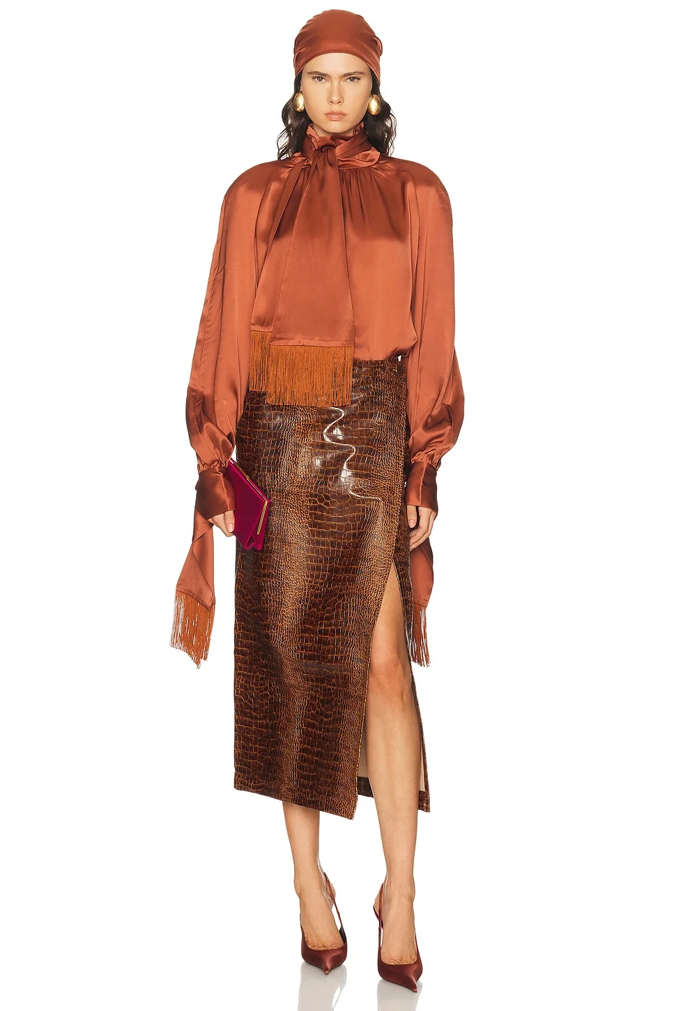 Long Sleeve Fringe Top - 1