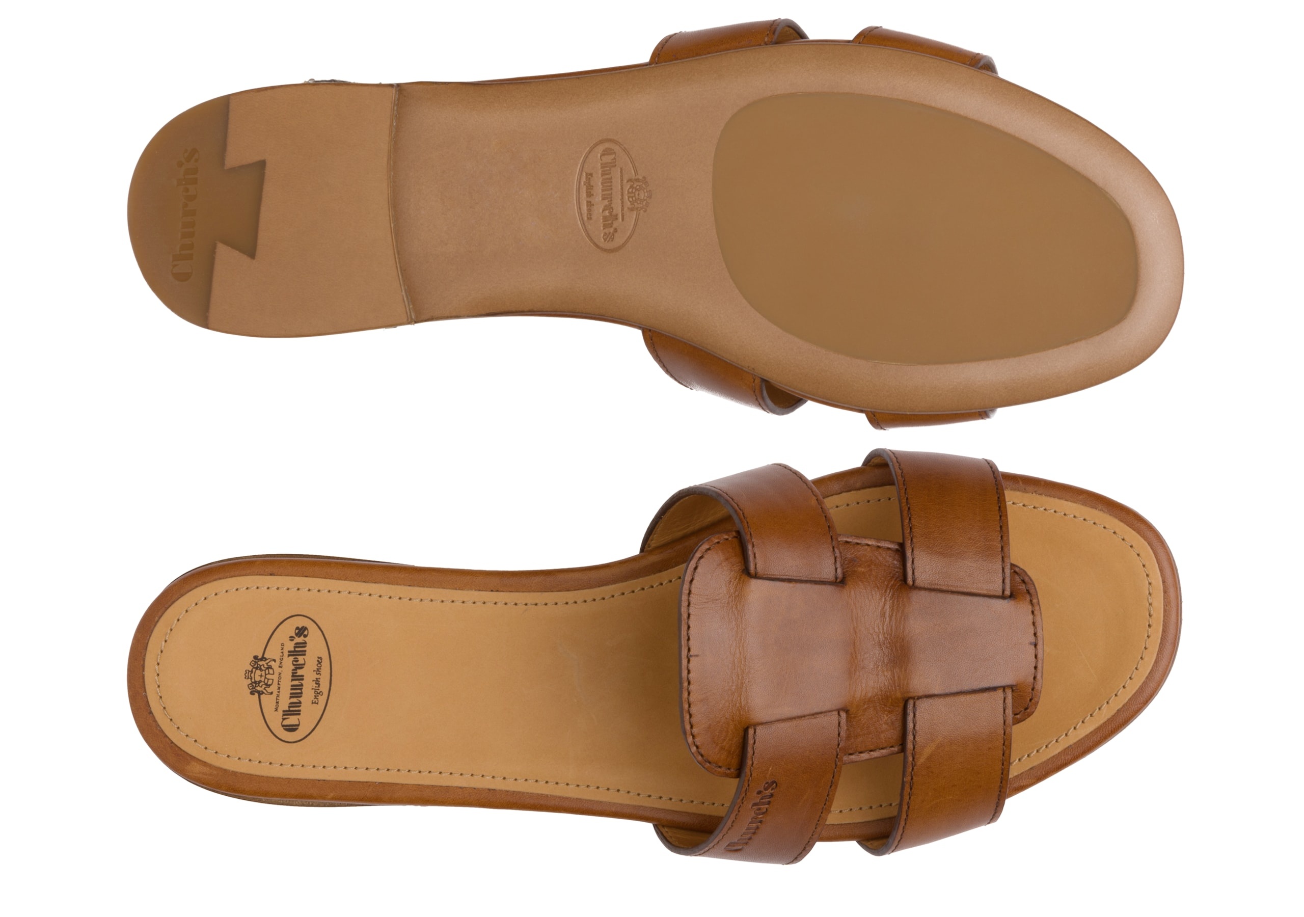 Dee dee
Calf leather slip on sandal Oak - 3