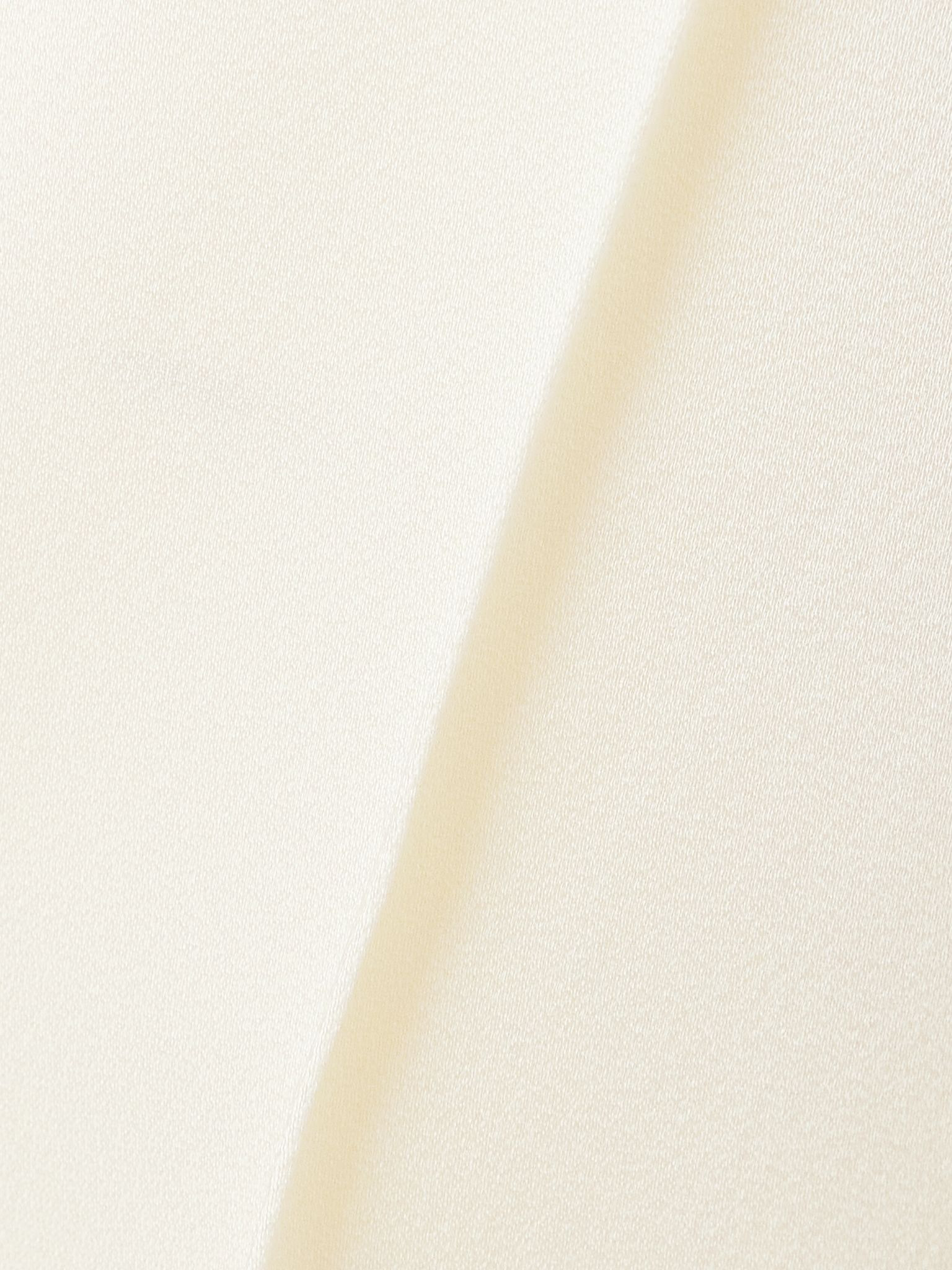 Satin wide-leg pants Cream - 5