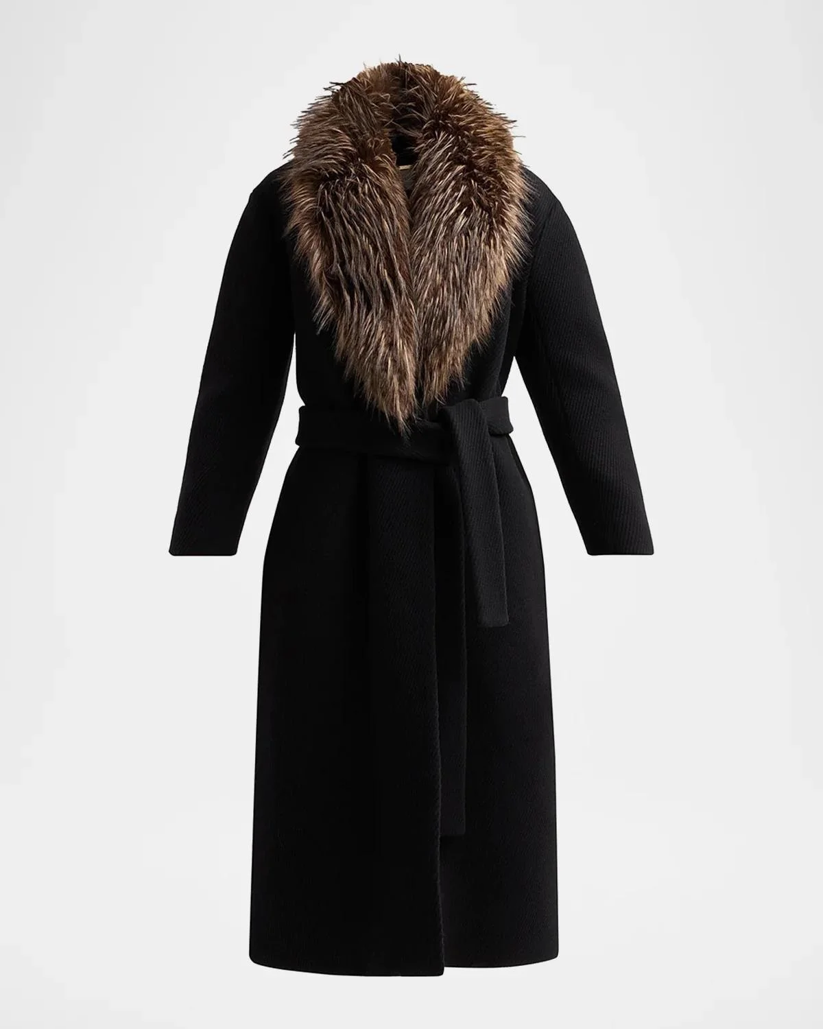 Valiant Faux Fur-Collar Coat - 1