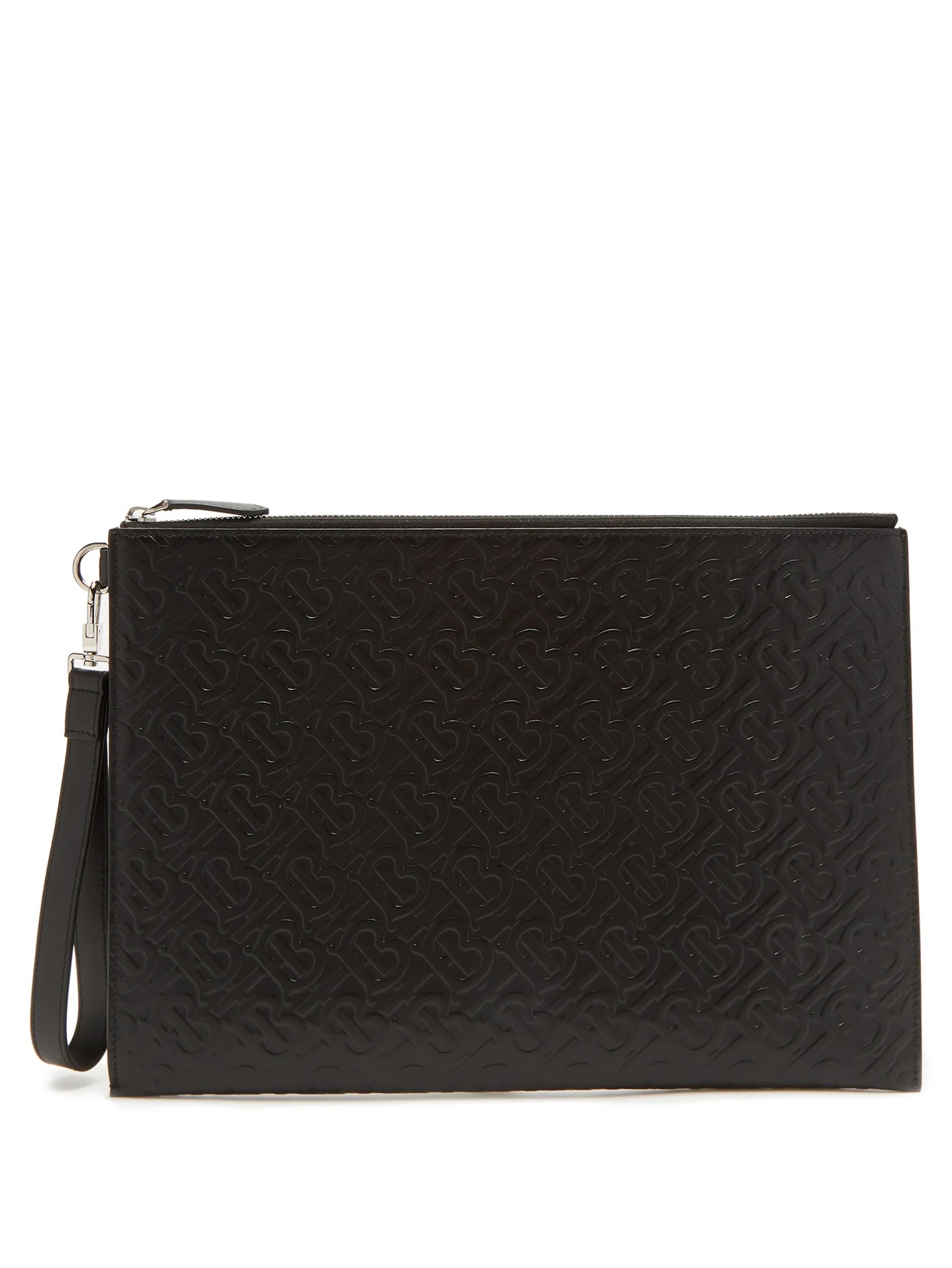 Edin TB-embossed leather pouch - 1