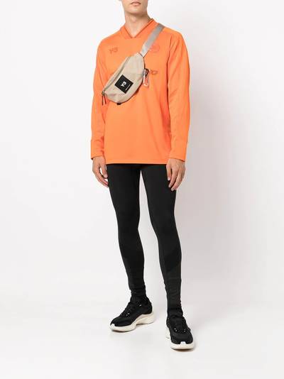 Y-3 logo print long-sleeve top outlook