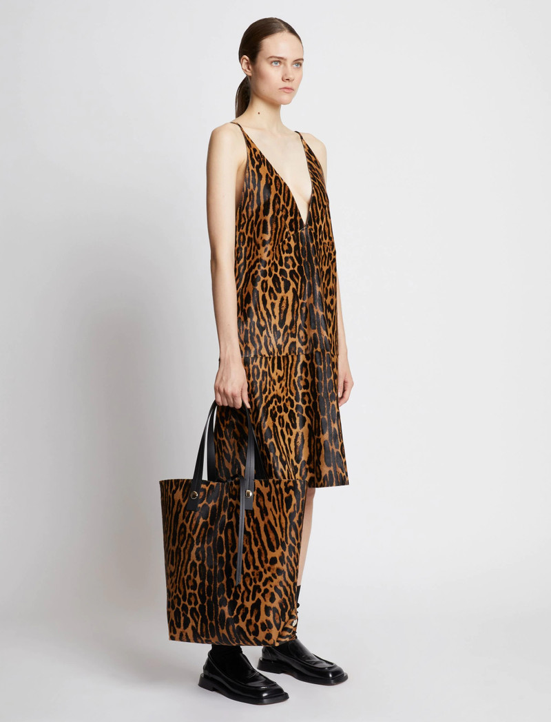 Proenza Schouler Leopard Printed Haircalf North South Tote outlook