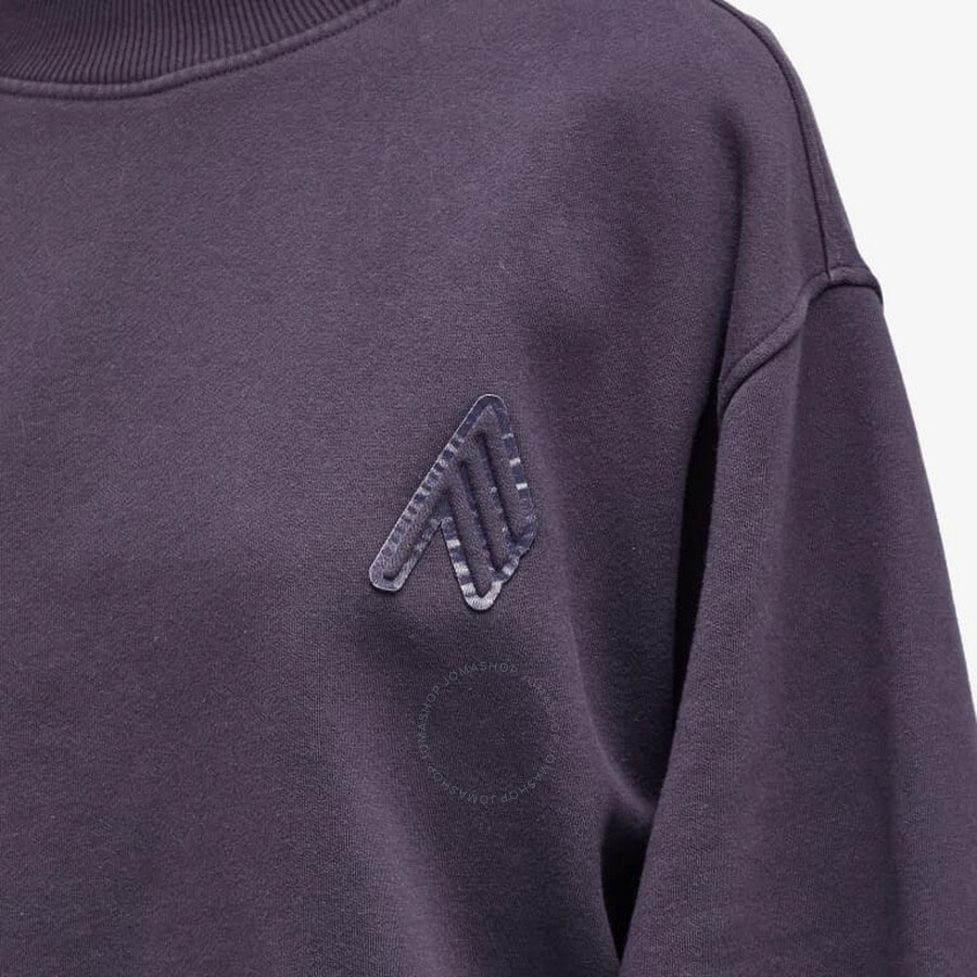 The Attico Logo Embossed Crewneck Fleece Sweatshirt - 4
