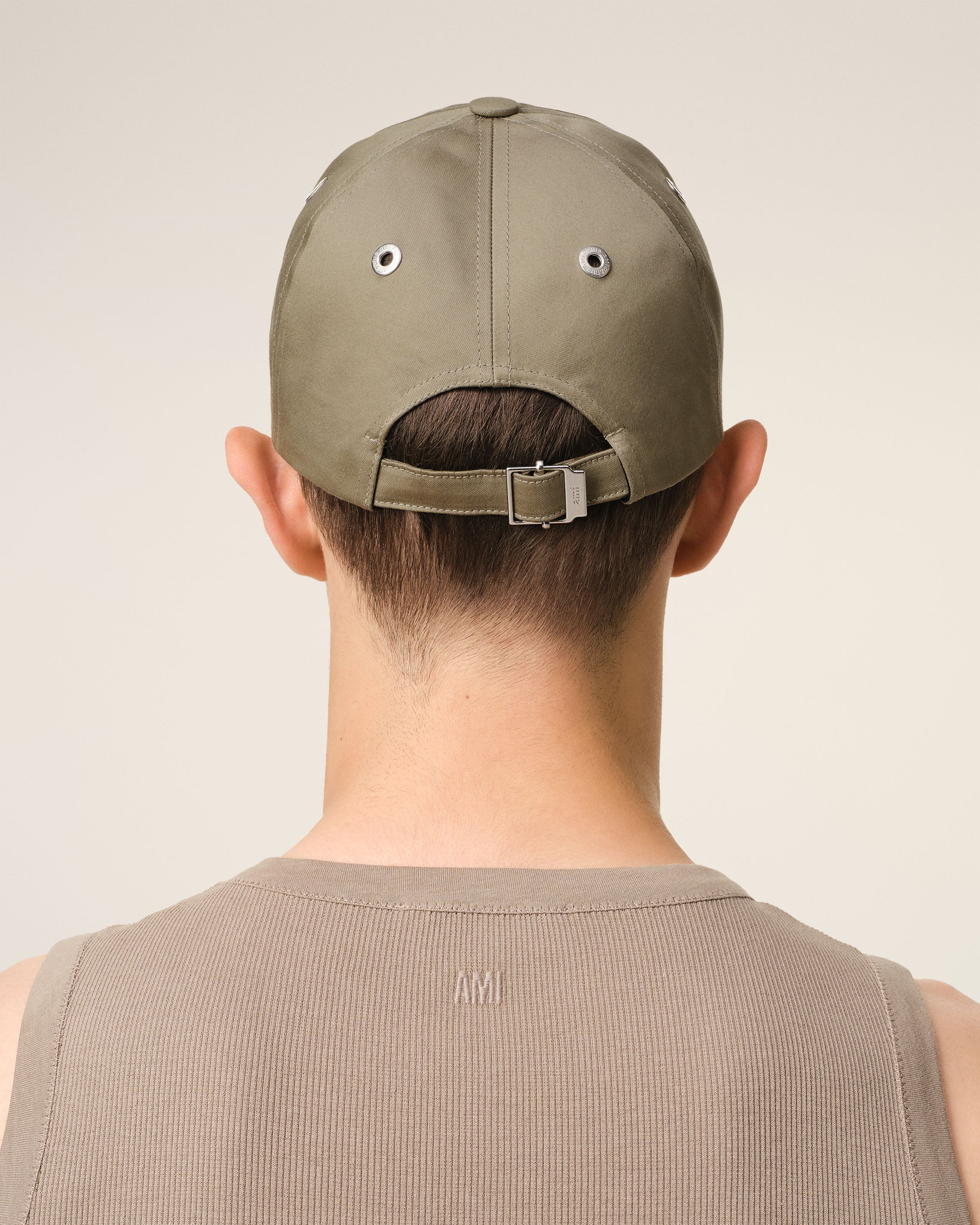 GREEN COTTON AMI DE COEUR EMBROIDERY CAP - 6