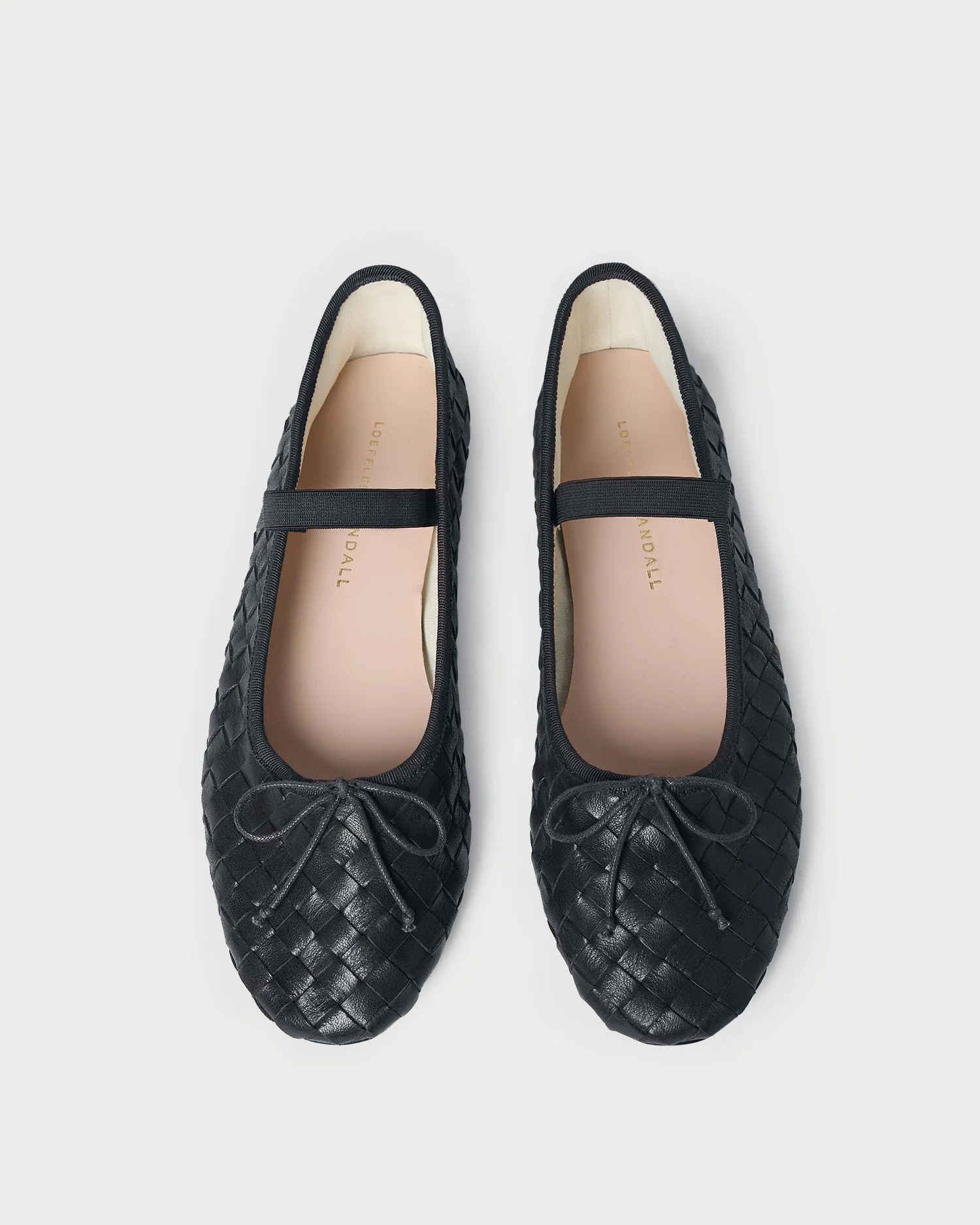 Leonie Black Woven Ballet Flat - 1