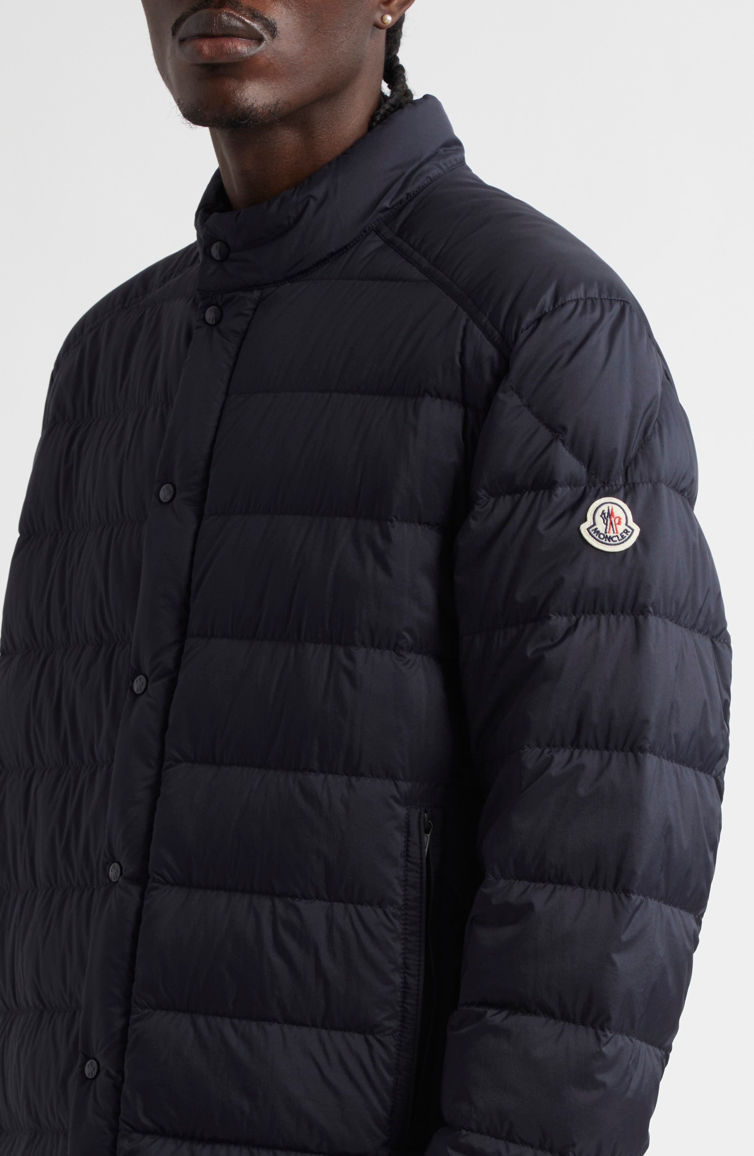 Moncler Selves Down Jacket in Obsidian Blue at Nordstrom - 4