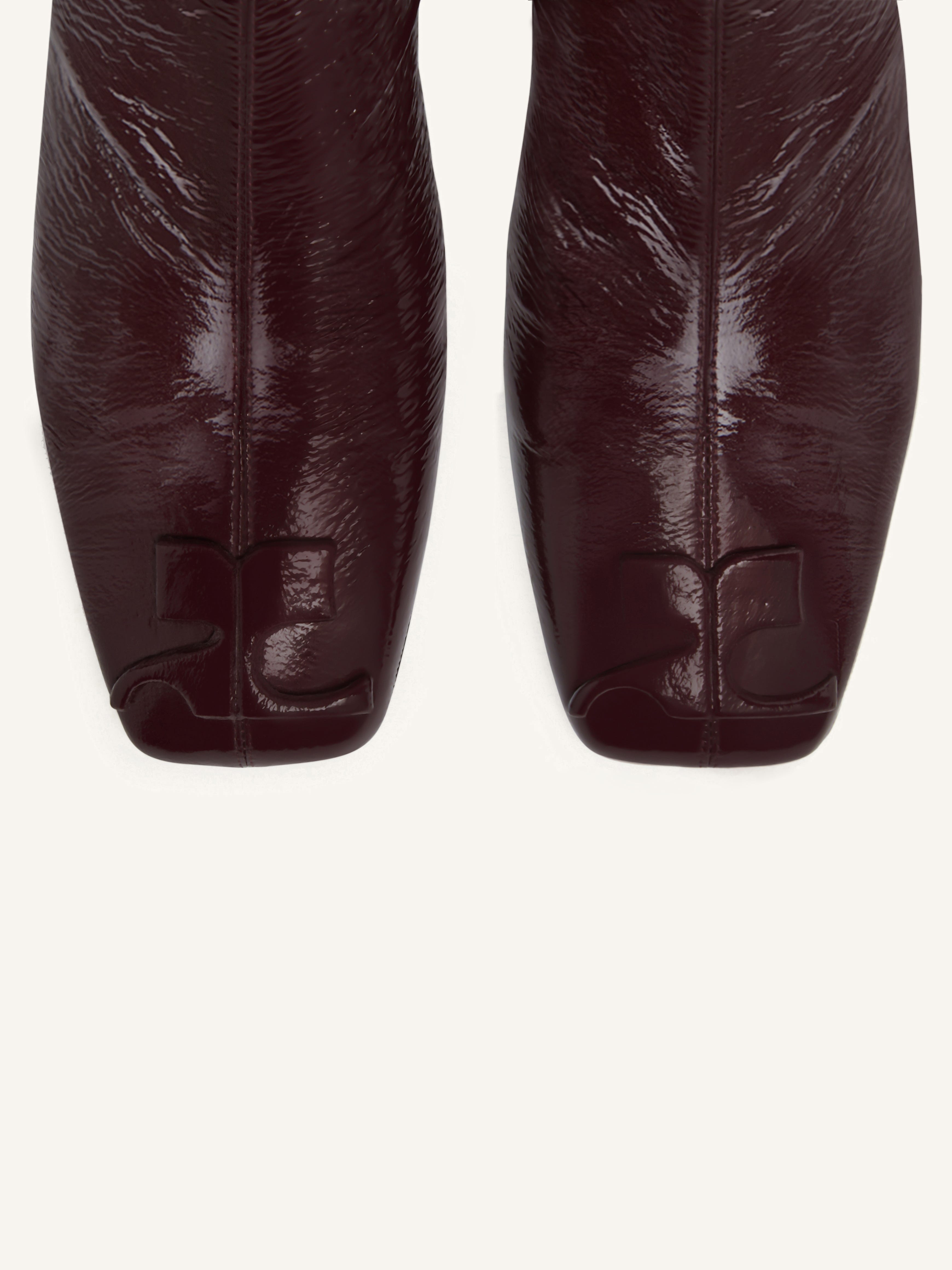 REEDITION VINYL ANKLE BOOTS - 4