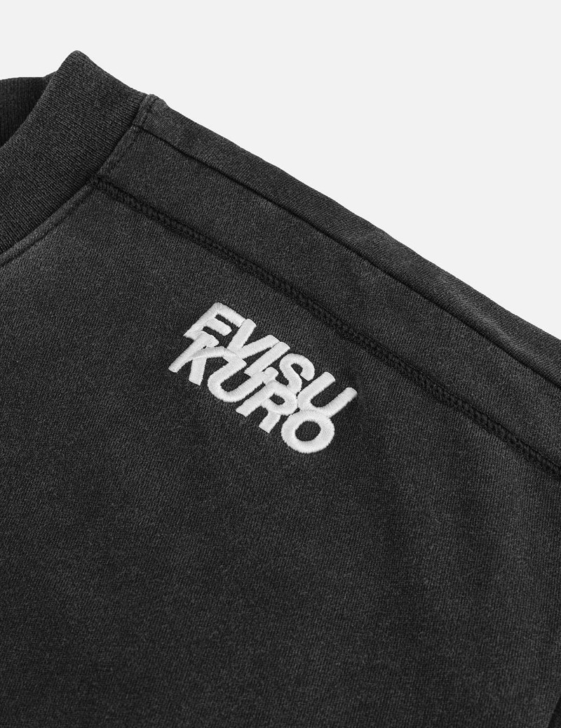 Logo and Seagull Embroidery Oversized T-shirt 6