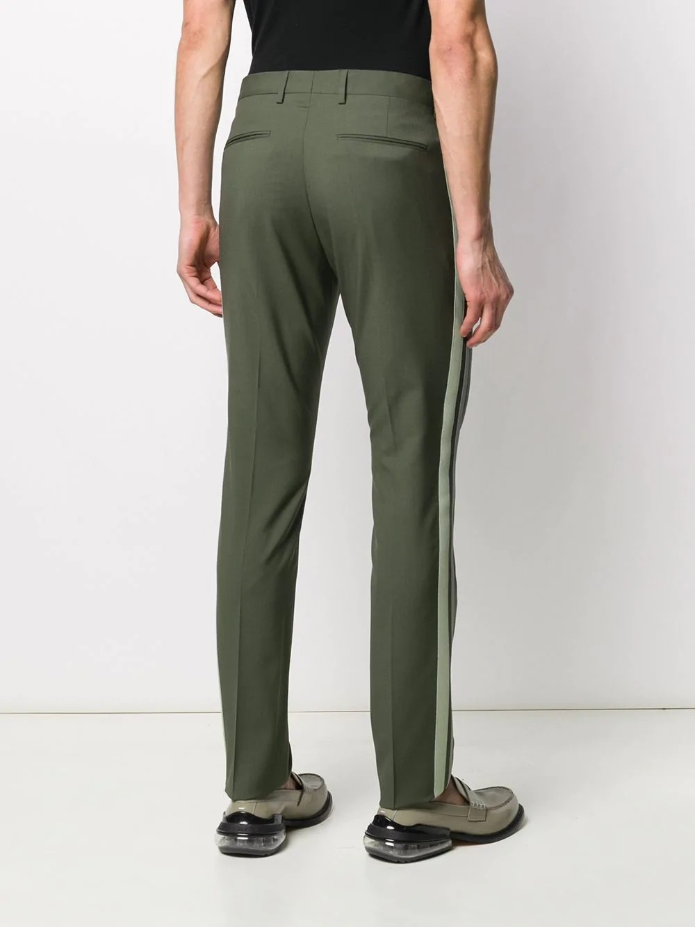 side stripe tailored trousers - 4