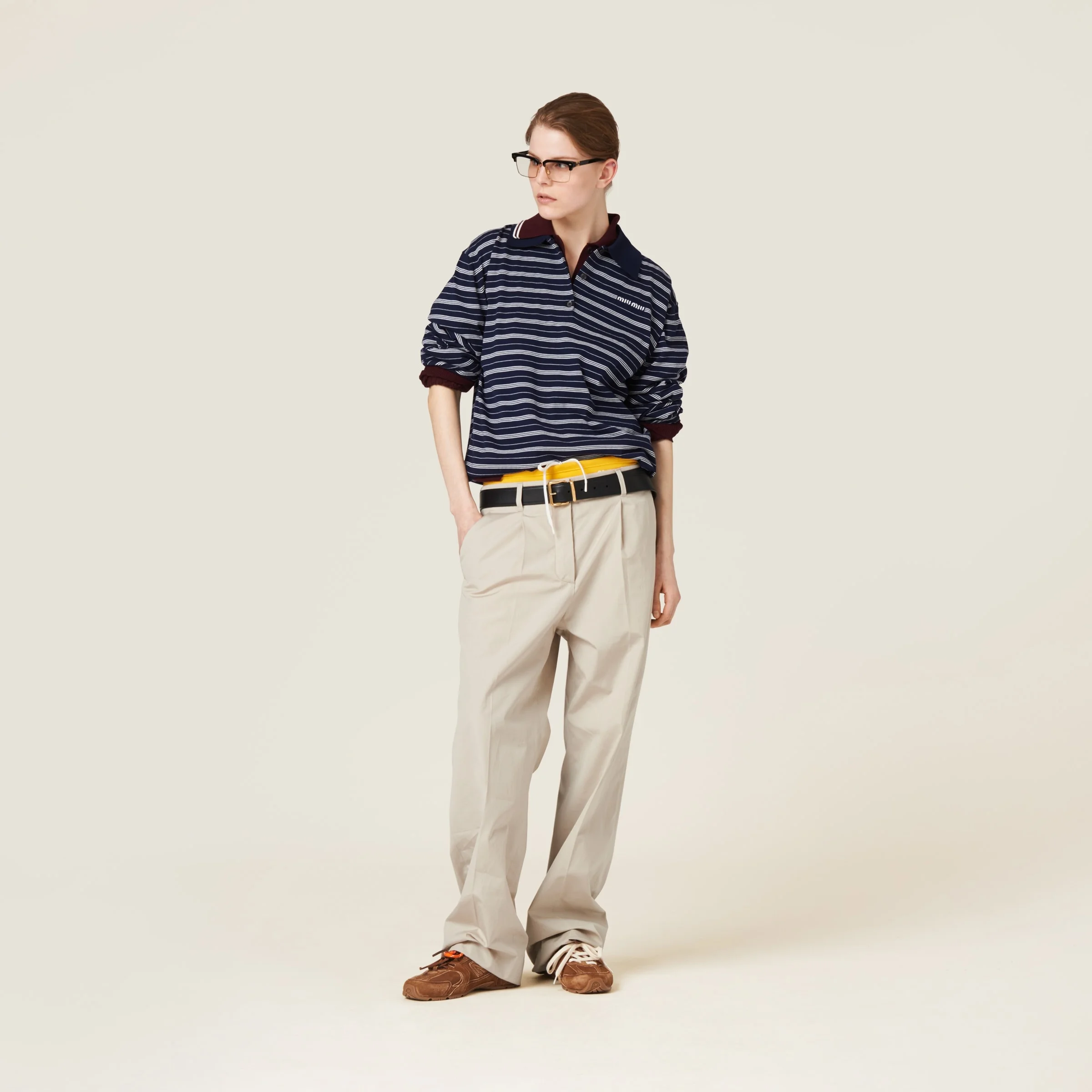 Miu Miu Cotton jersey polo shirt | REVERSIBLE