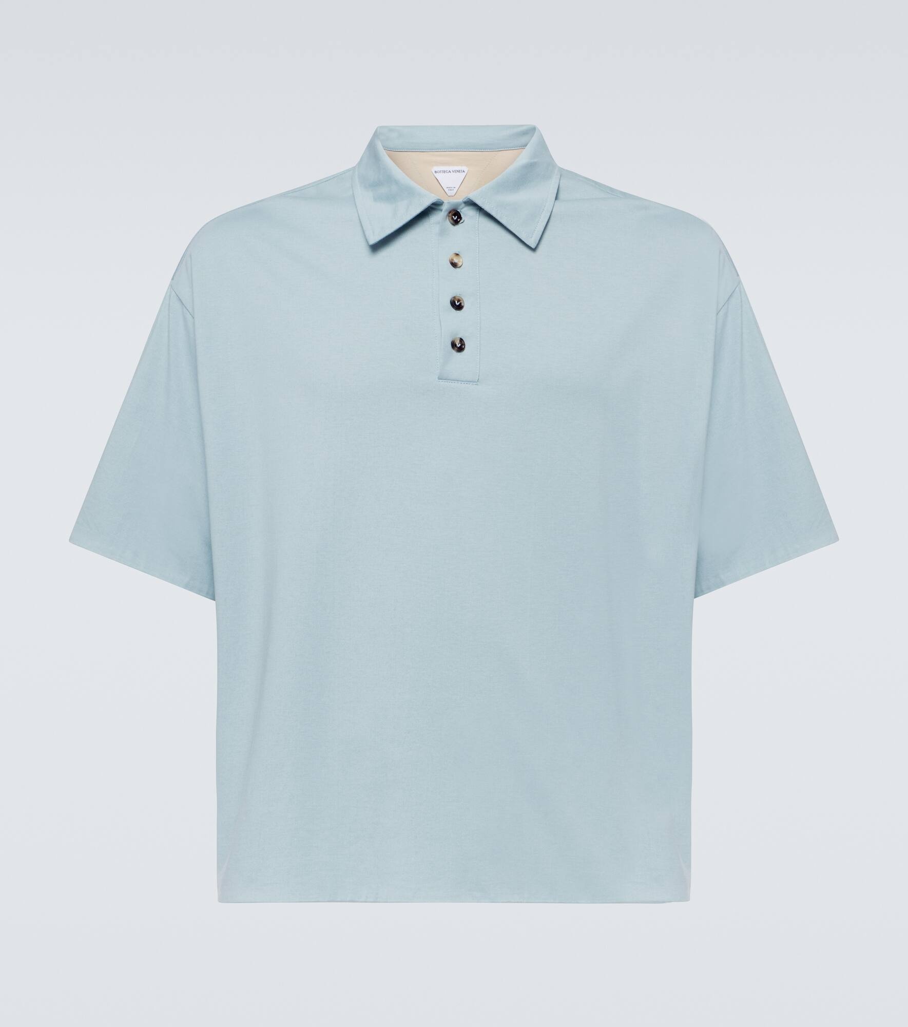 Cotton jersey polo shirt - 1