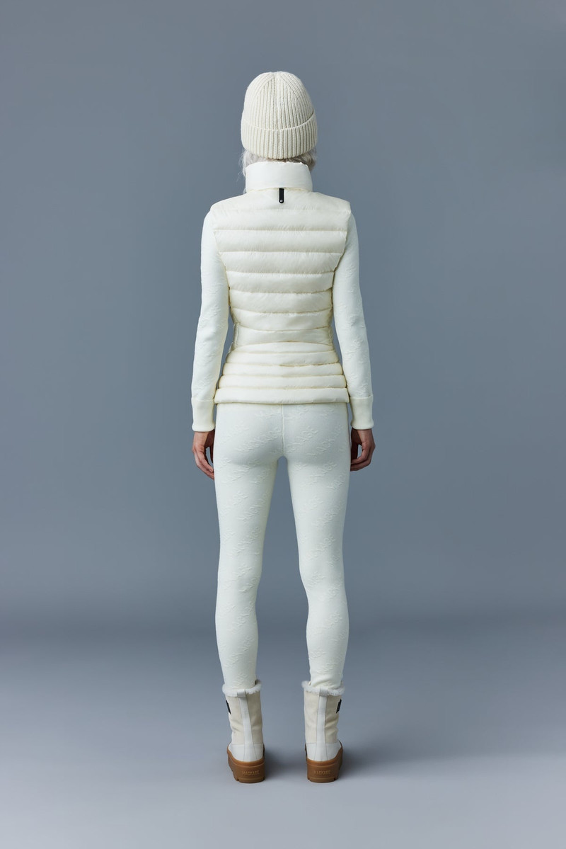 KARLY Recycled E3-Lite down vest with peplum 4