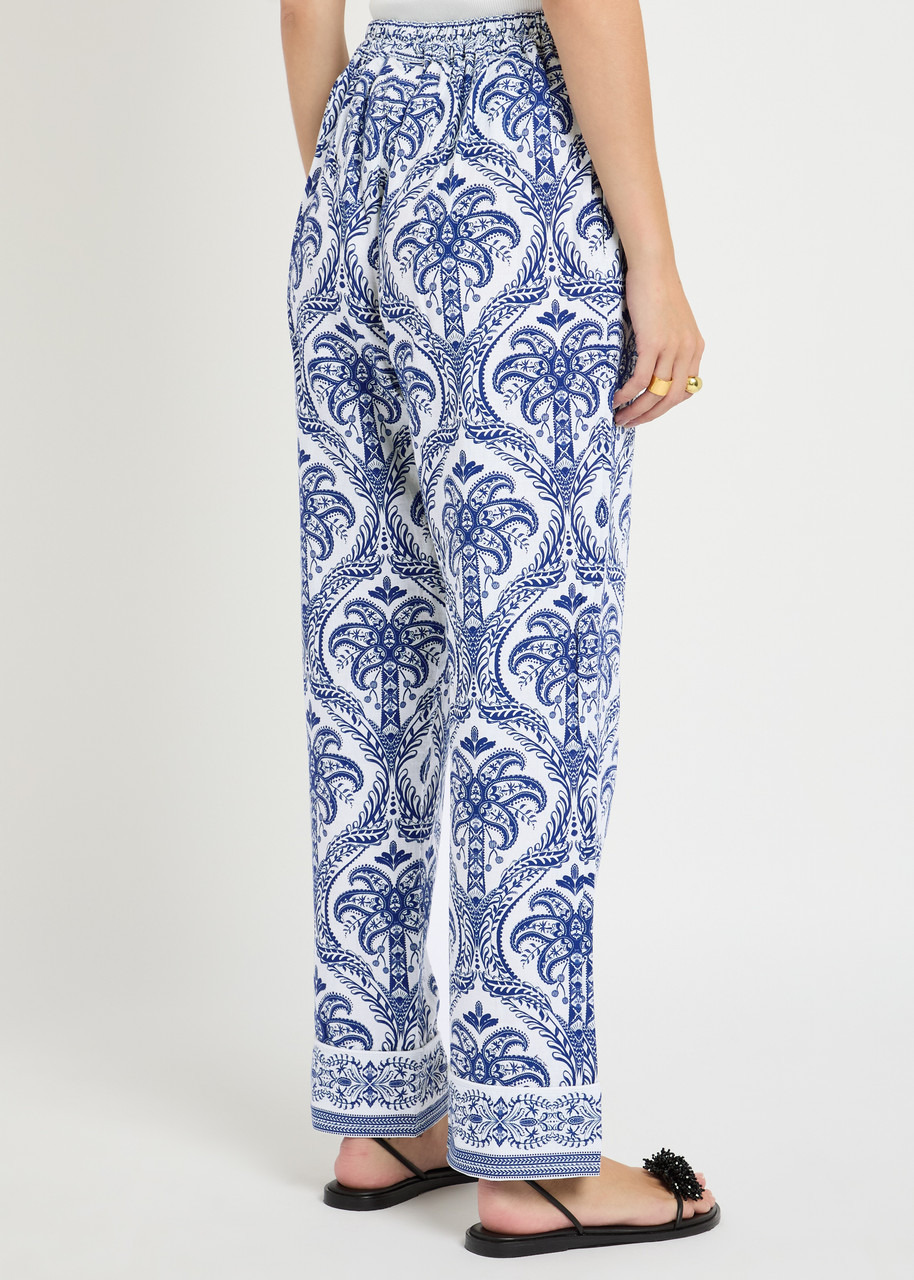 Farm Rio Tropical Printed Linen-blend Pyjama Trousers - 3