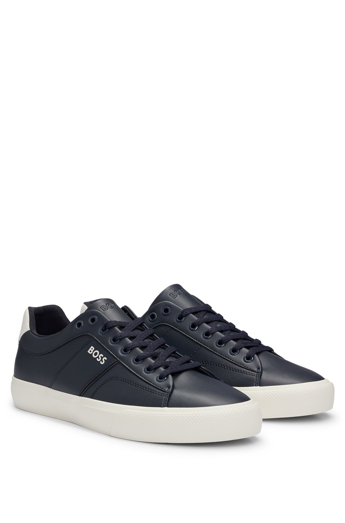 CUPSOLE LACE-UP TRAINERS WITH CONTRAST LOGO - 2