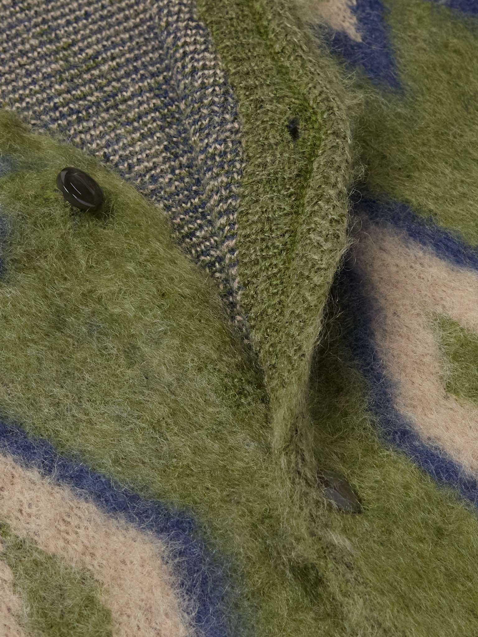 Intarsia Mohair-Blend Cardigan - 4