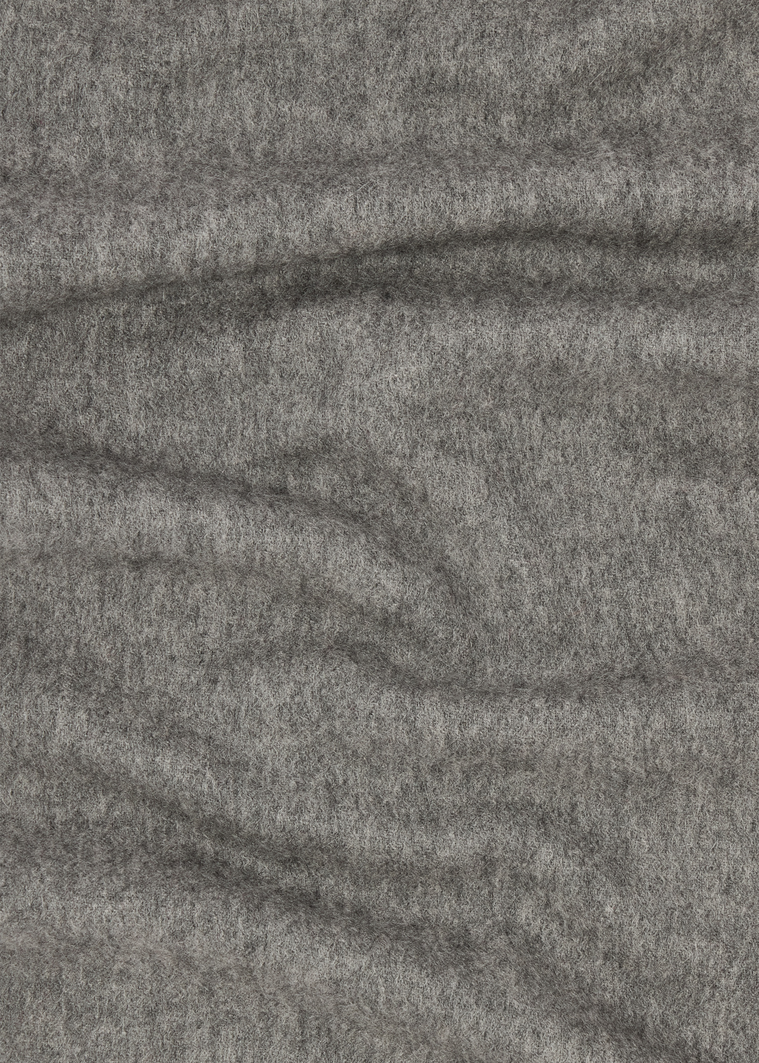 Grey Cashmere Logo Scarf - 4