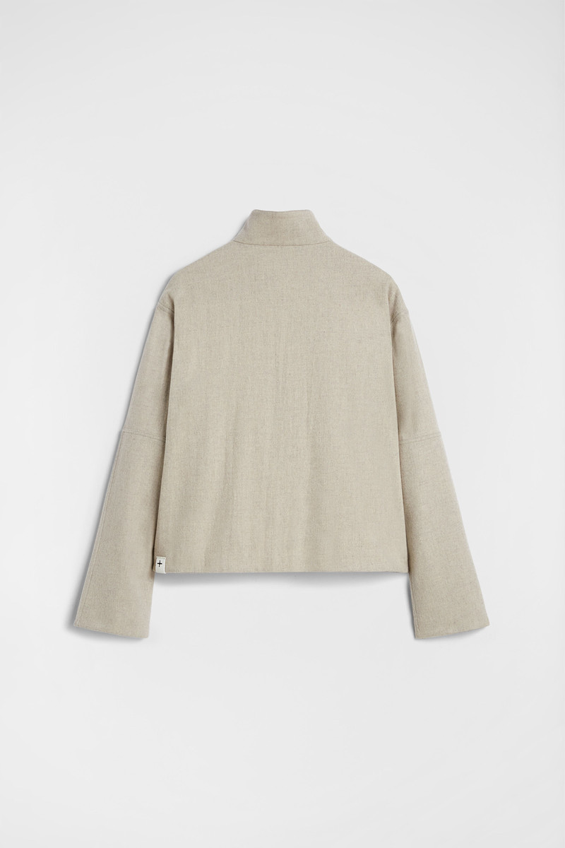 Felt Wool Padded Blouson 3