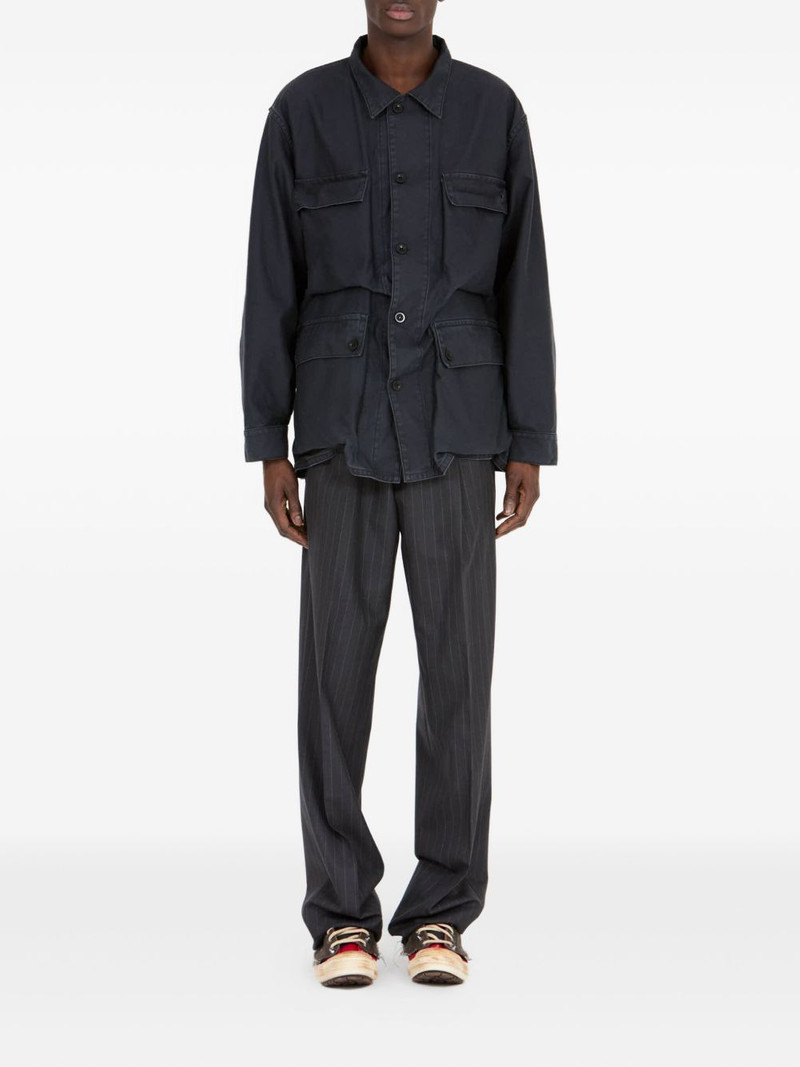 Maison Margiela patch-pocket shirt jacket outlook