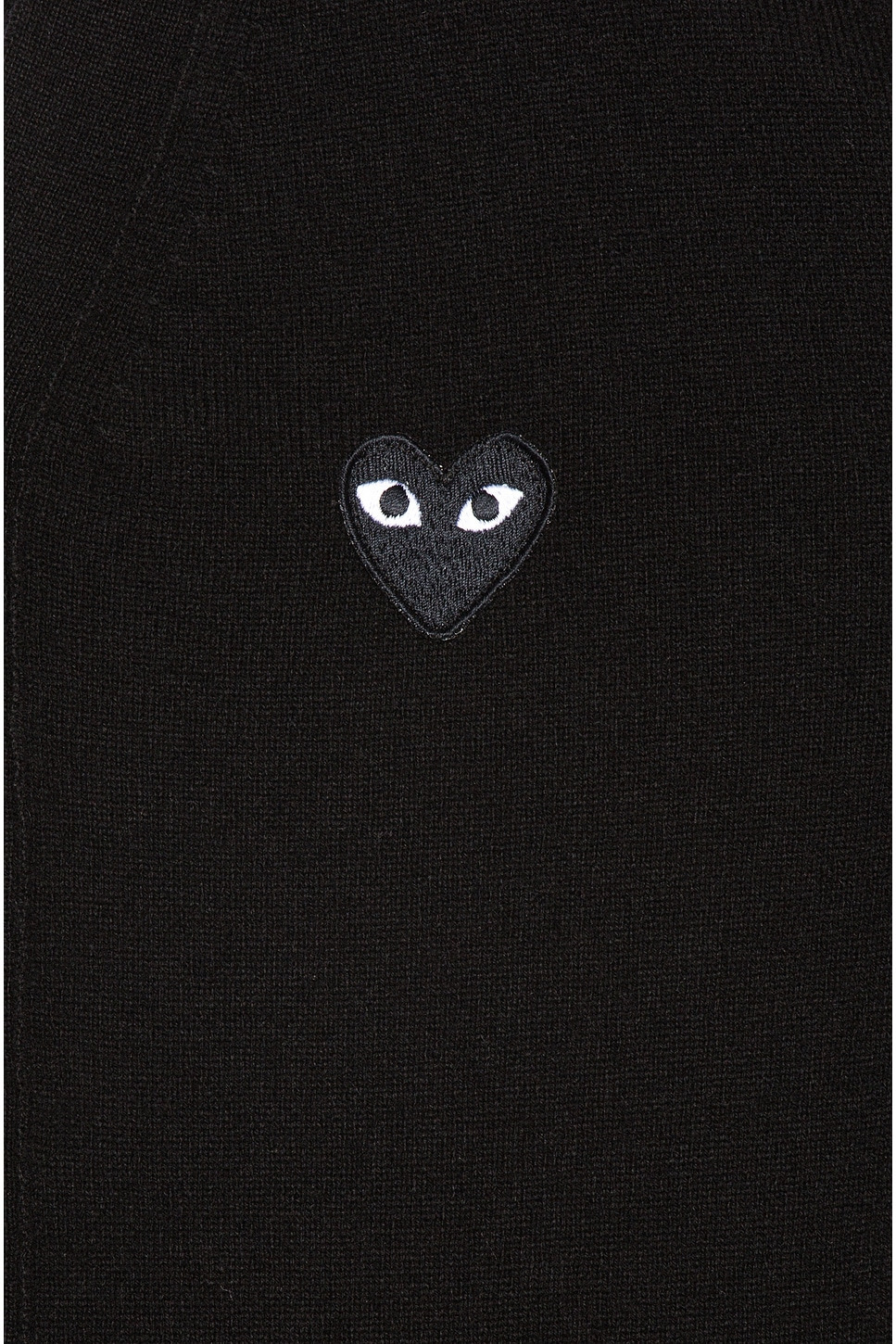 Lambswool Cardigan with Black Emblem - 6