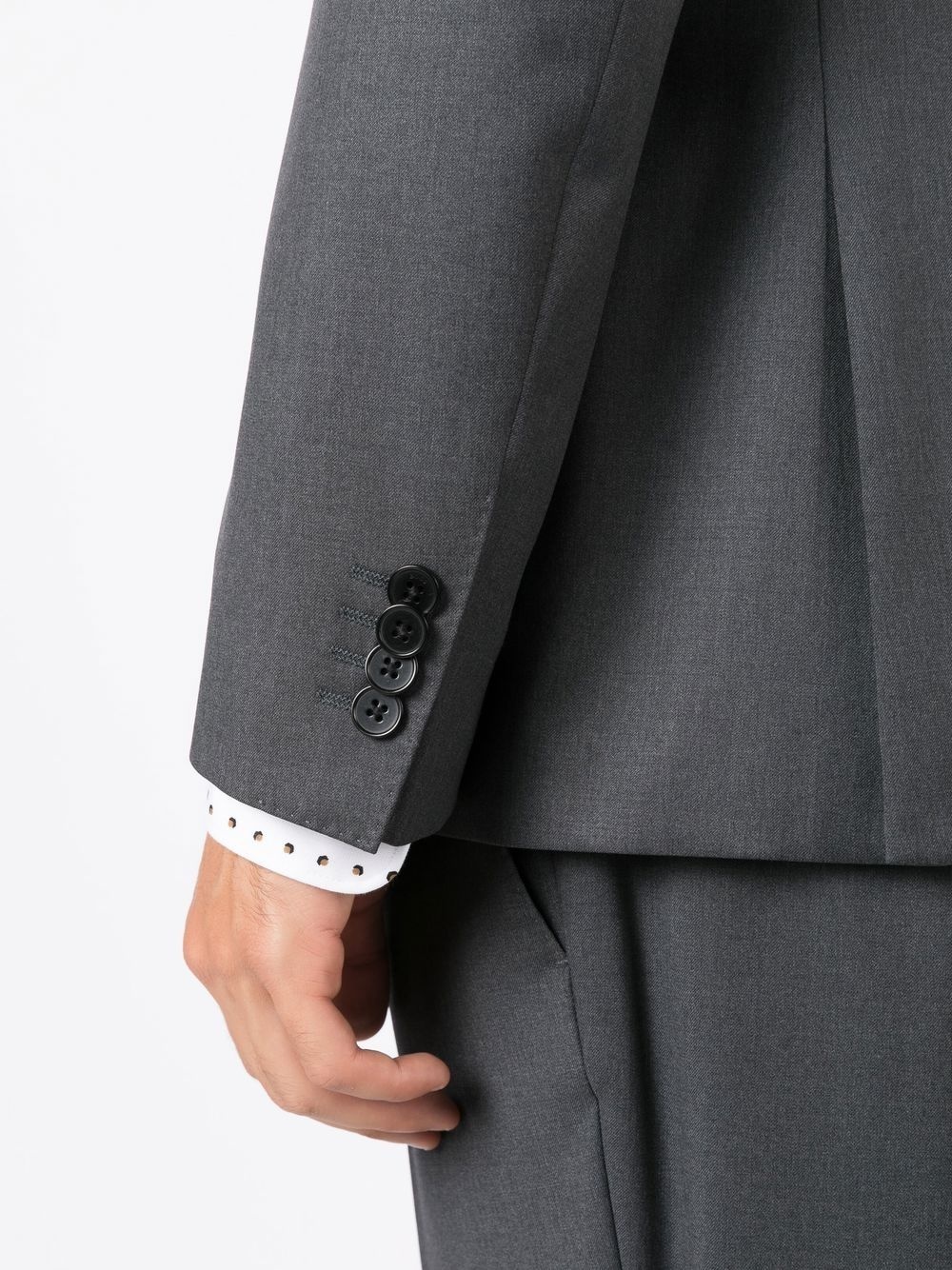 single-breasted fitted blazer - 5