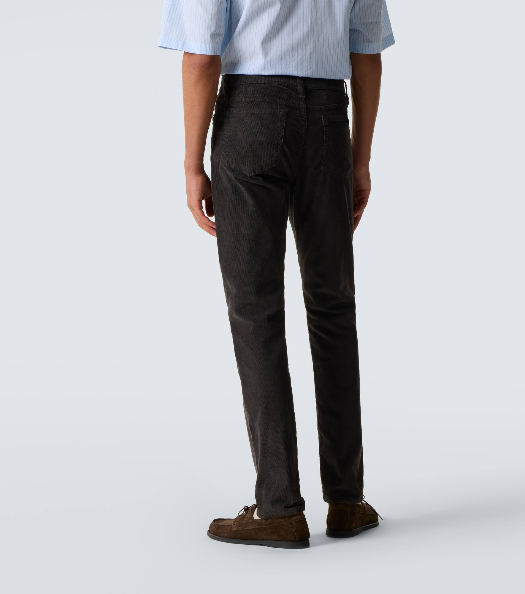 L'Homme Slim cotton corduroy slim pants - 4