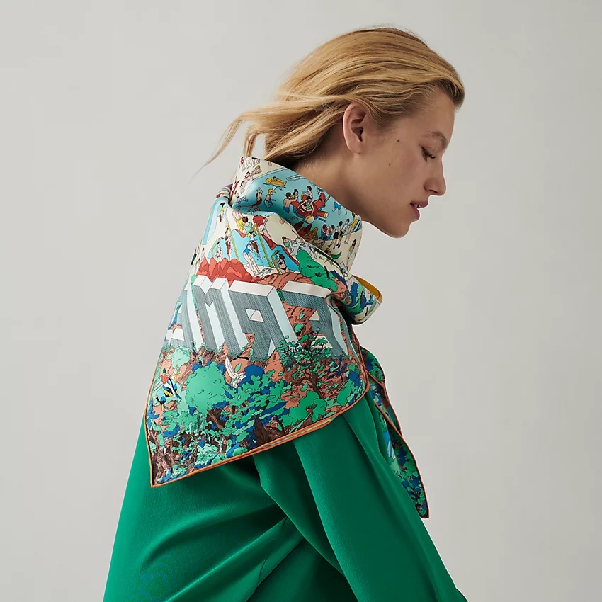 Hermes on The Beach scarf 90 - 2