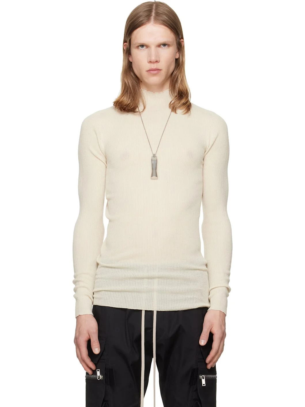 Off-White Tower Ribbed Lupetto Sweater - 1