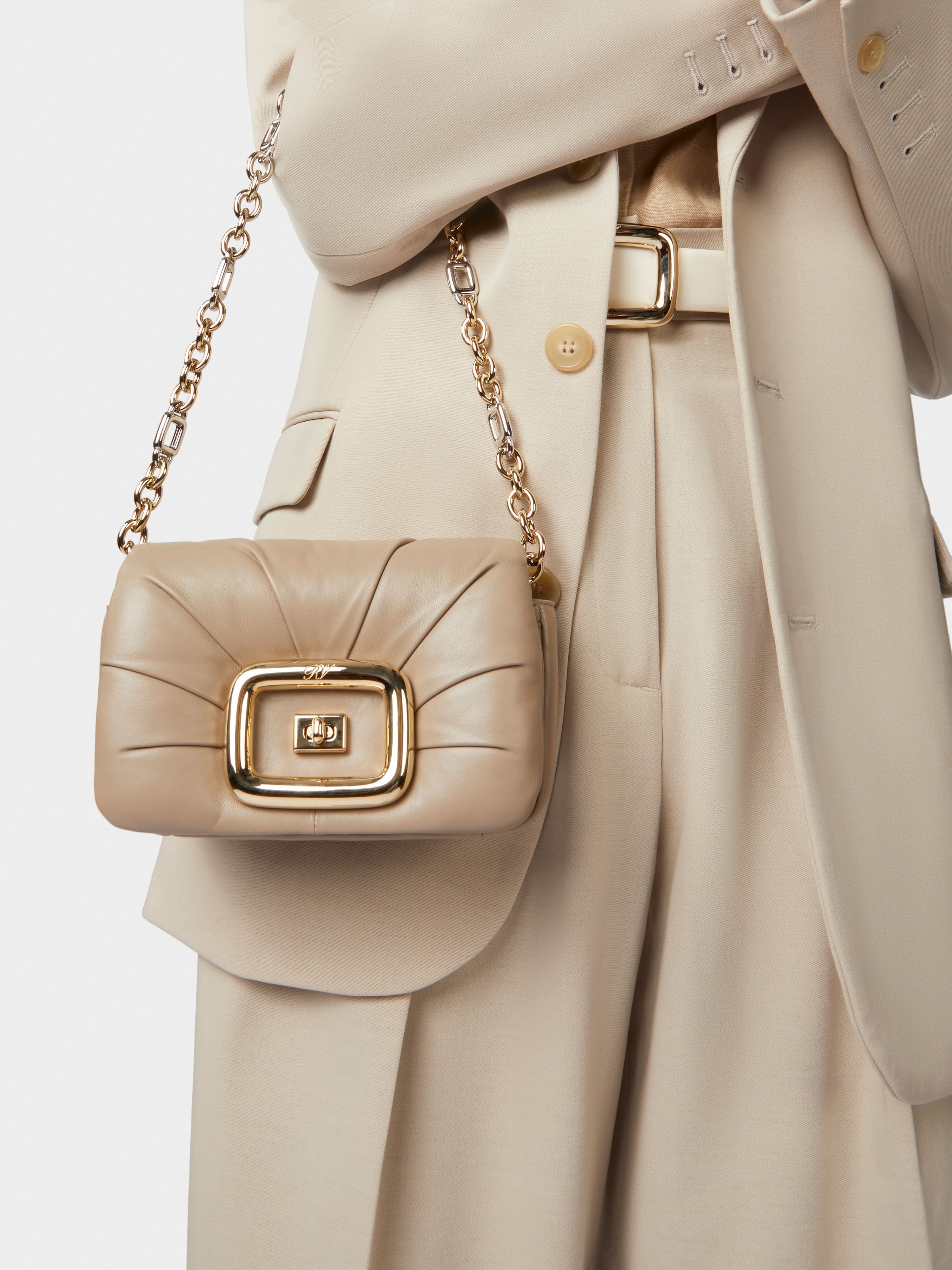 Viv' Choc Mini Bag in Nappa Leather - 8