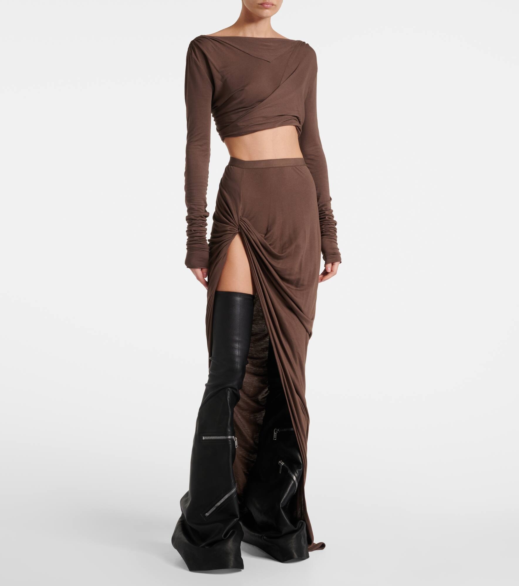 Cargoflares leather knee-high boots - 3