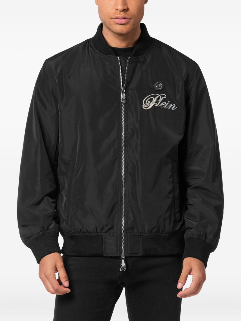 PHILIPP PLEIN skull-print bomber jacket outlook