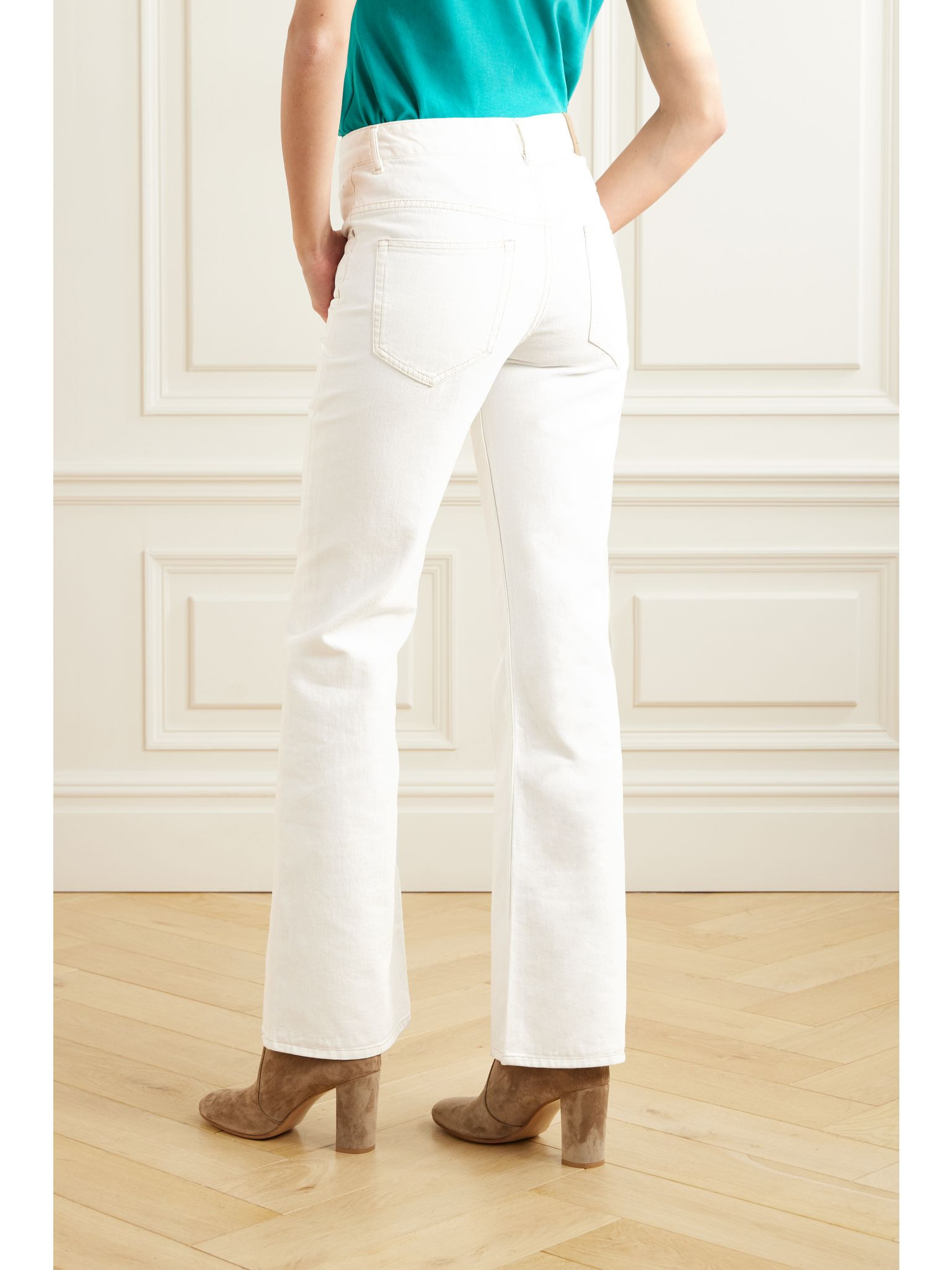 Belvira high-rise flared jeans White - 4