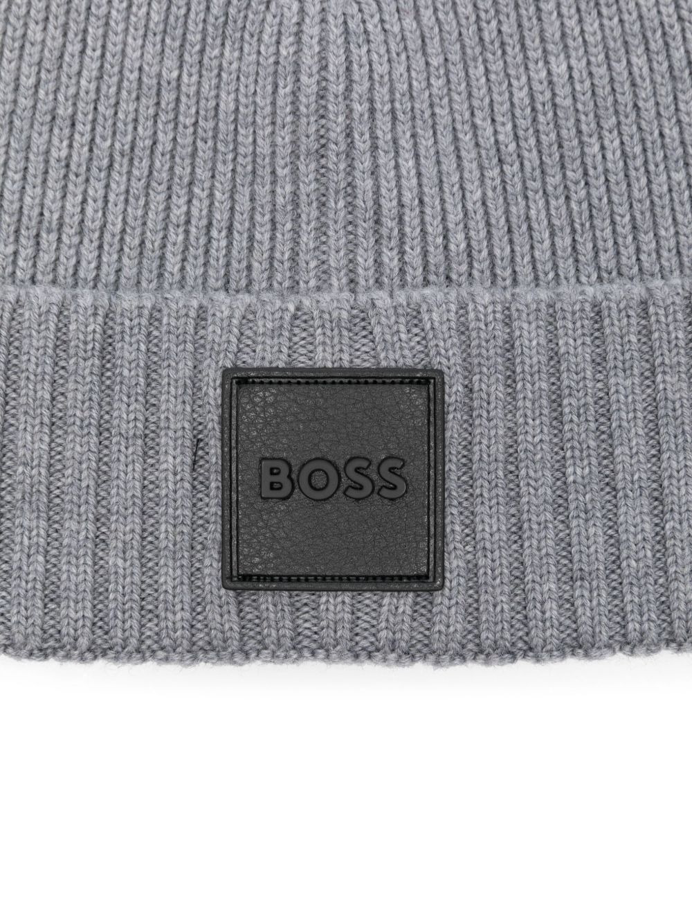 logo-patch beanie hat - 2