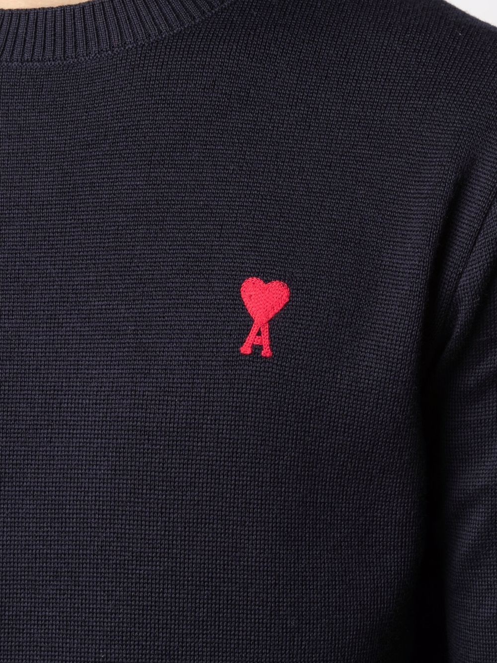 Ami de Coeur crew-neck jumper - 5