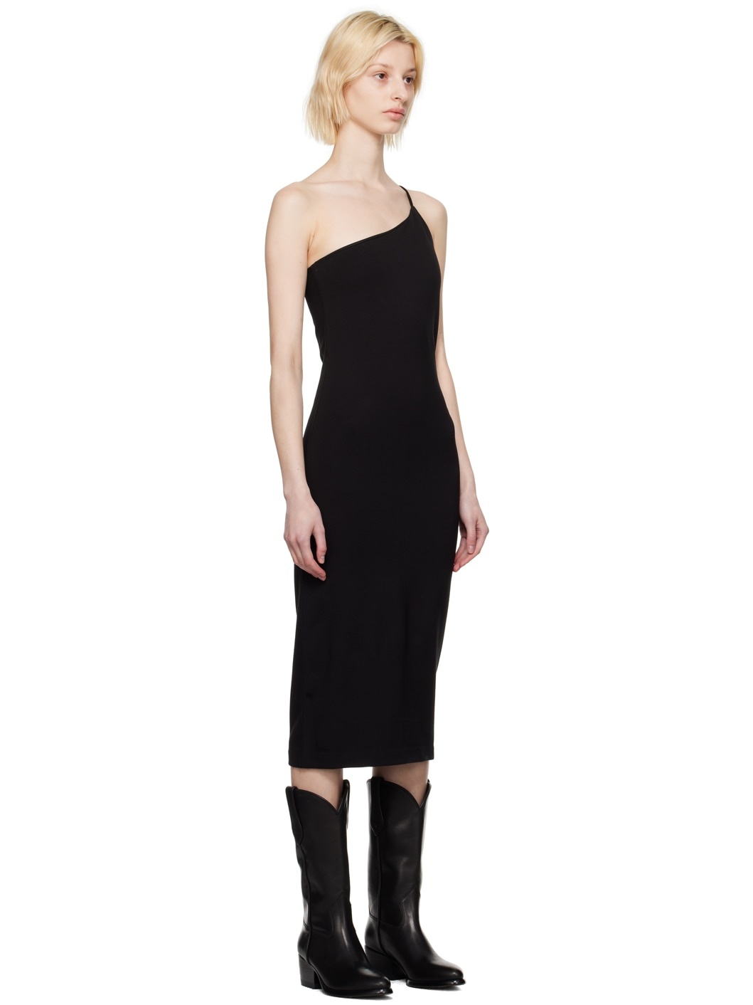 Black Irina Midi Dress - 2