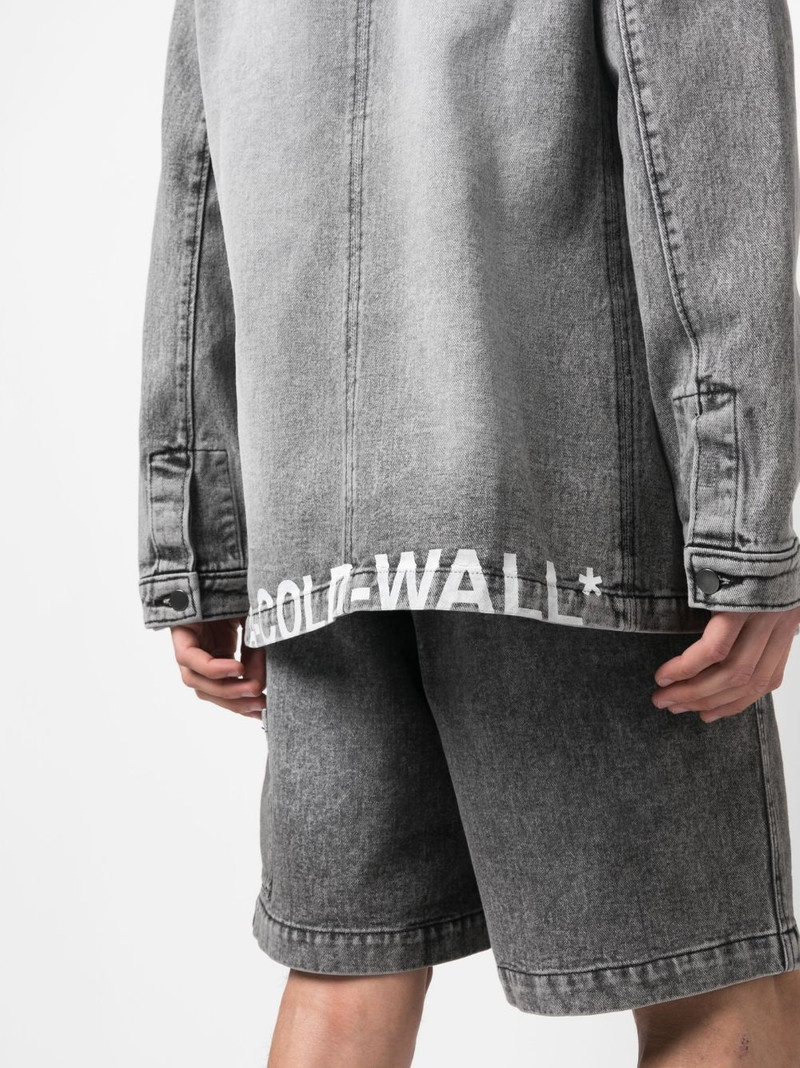 logo-print denim jacket 5