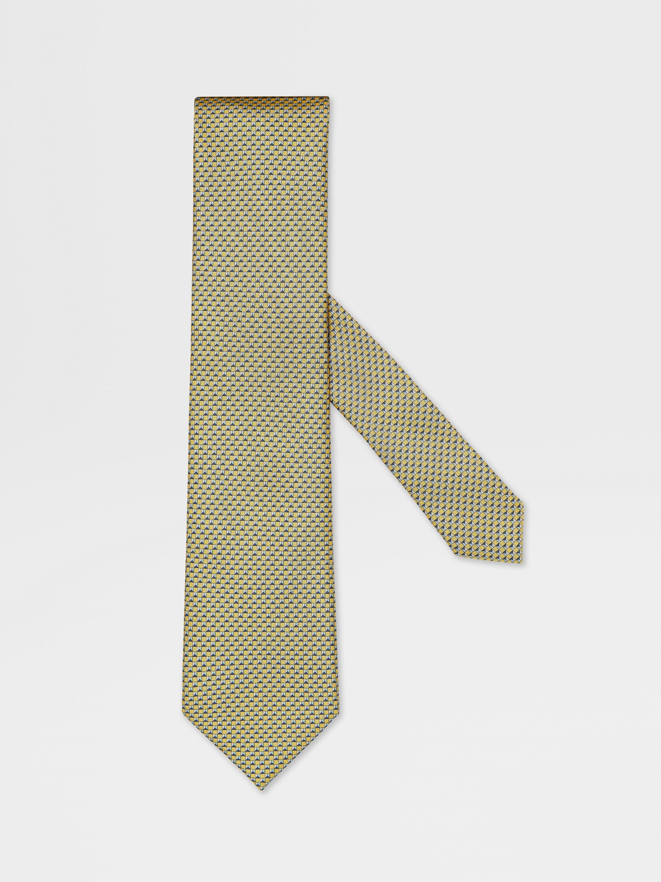 YELLOW SILK TIE - 1