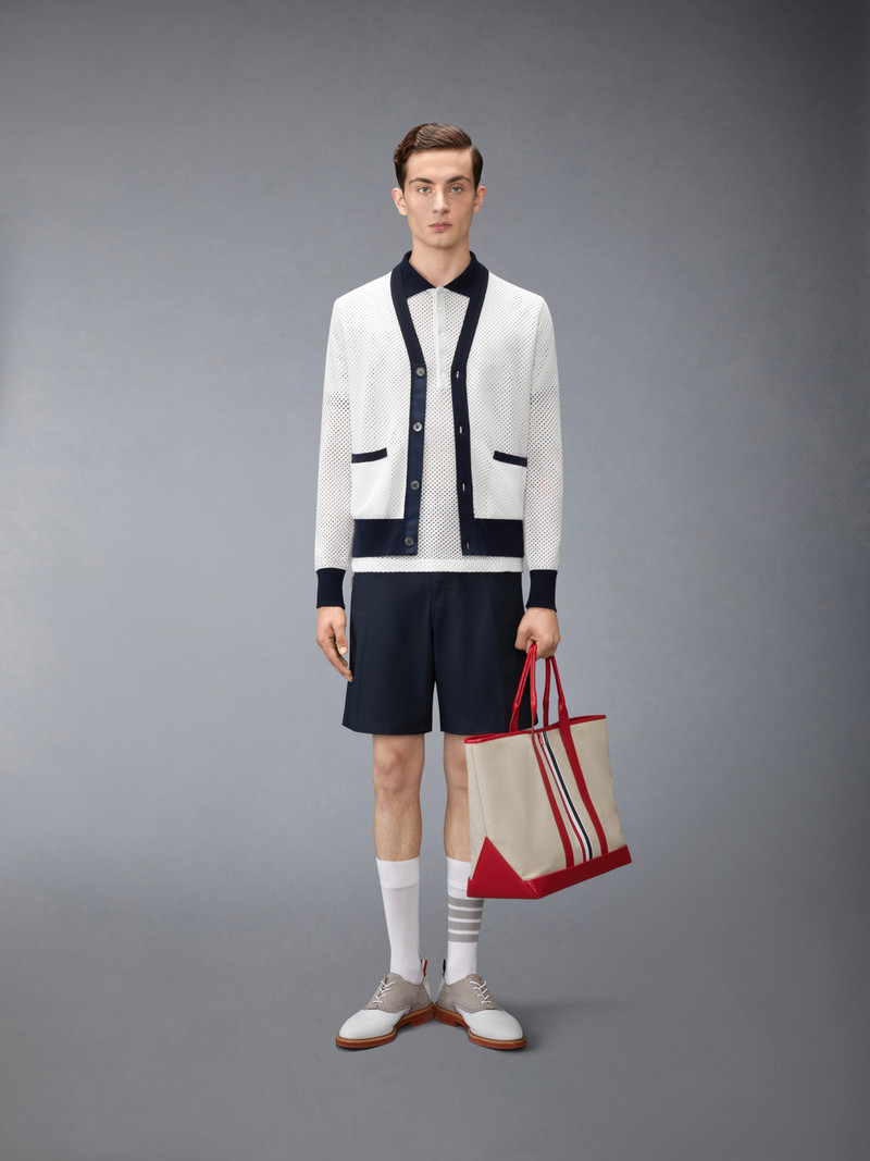 MESH CASHMERE CARDIGAN 4