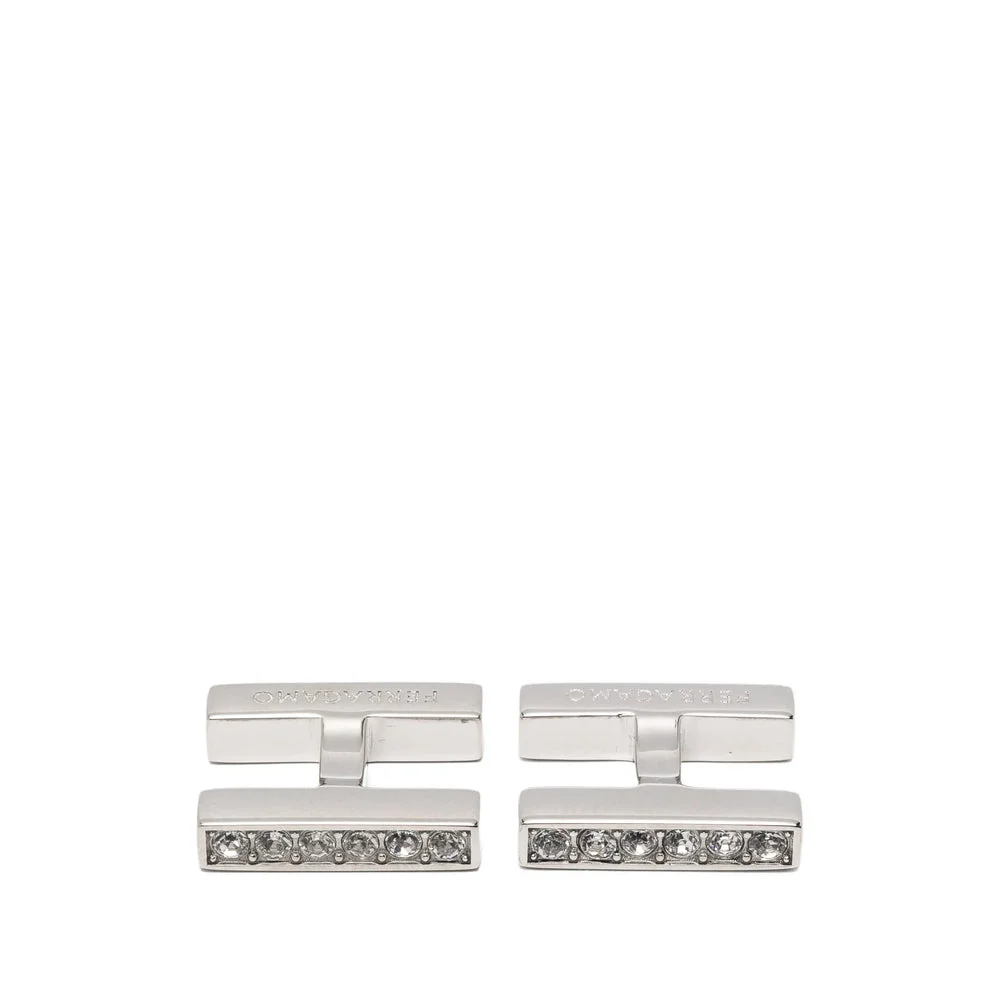 Ferragamo Silver Cufflinks Men - 1